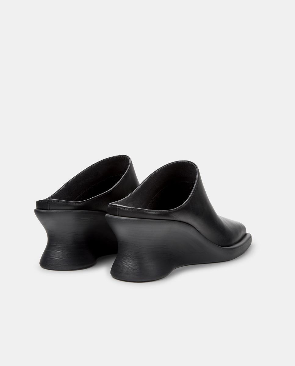Mules Louise de Pele com Cunha Preto-3