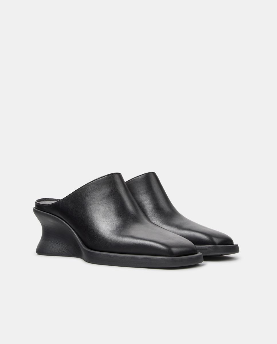 Mules Louise de Pele com Cunha Preto-5