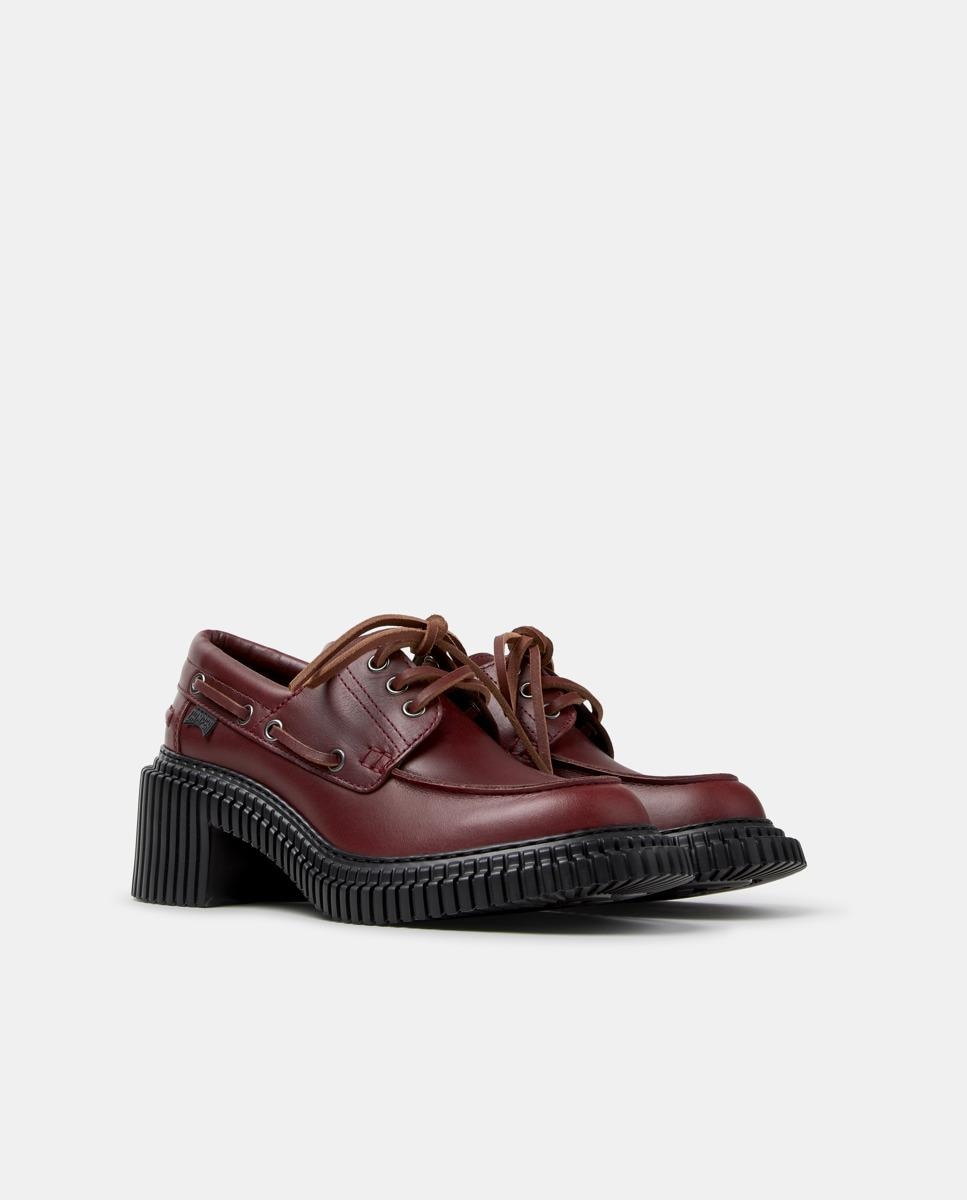 Náuticos Pix London com Tacão Bordeaux-5