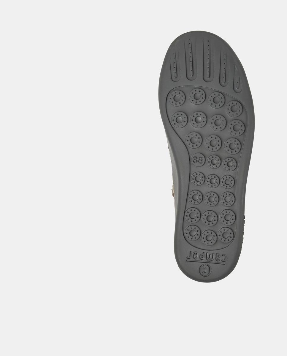 Botins Peu Touring de Pele Bege-4