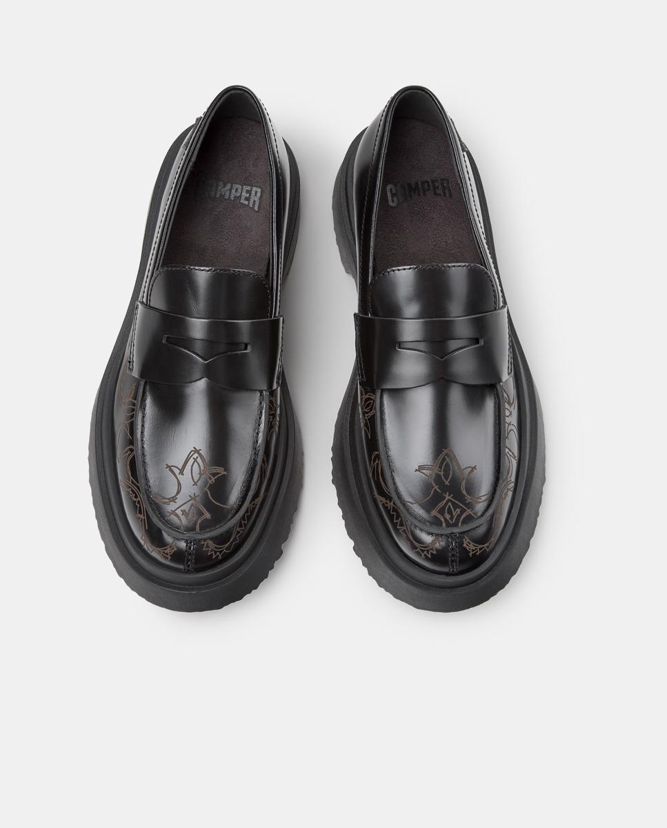 Mocassins de Pele Walden Preto-2