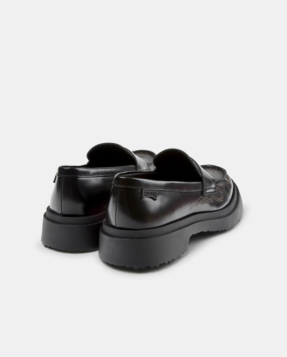 Mocassins de Pele Walden Preto-3