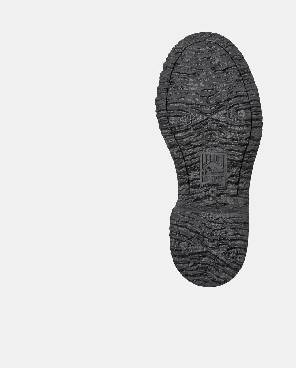 Mocassins de Pele Lisos com Palmilha Amovível Castanho-4