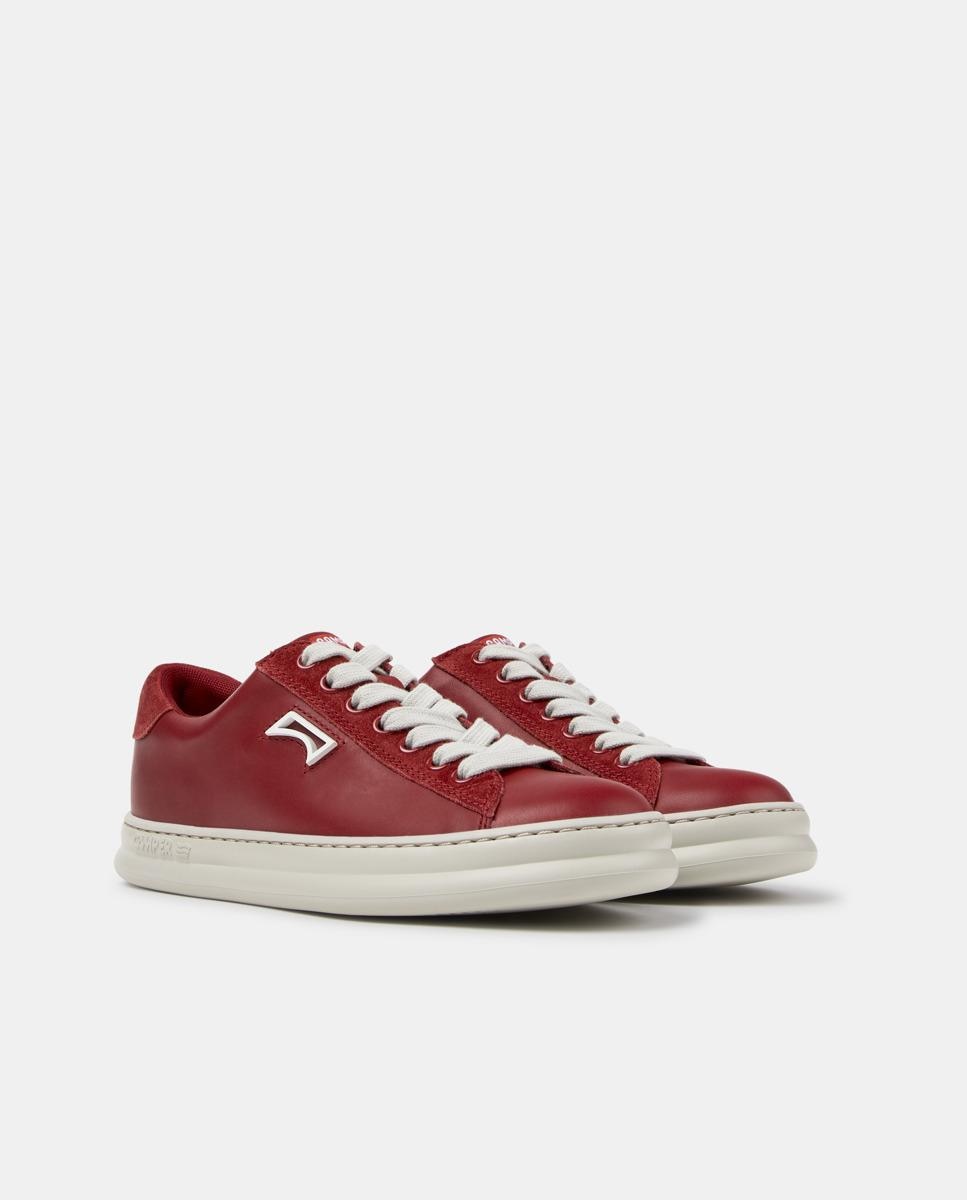 Sapatilhas de Pele Runner Four Bordeaux-5