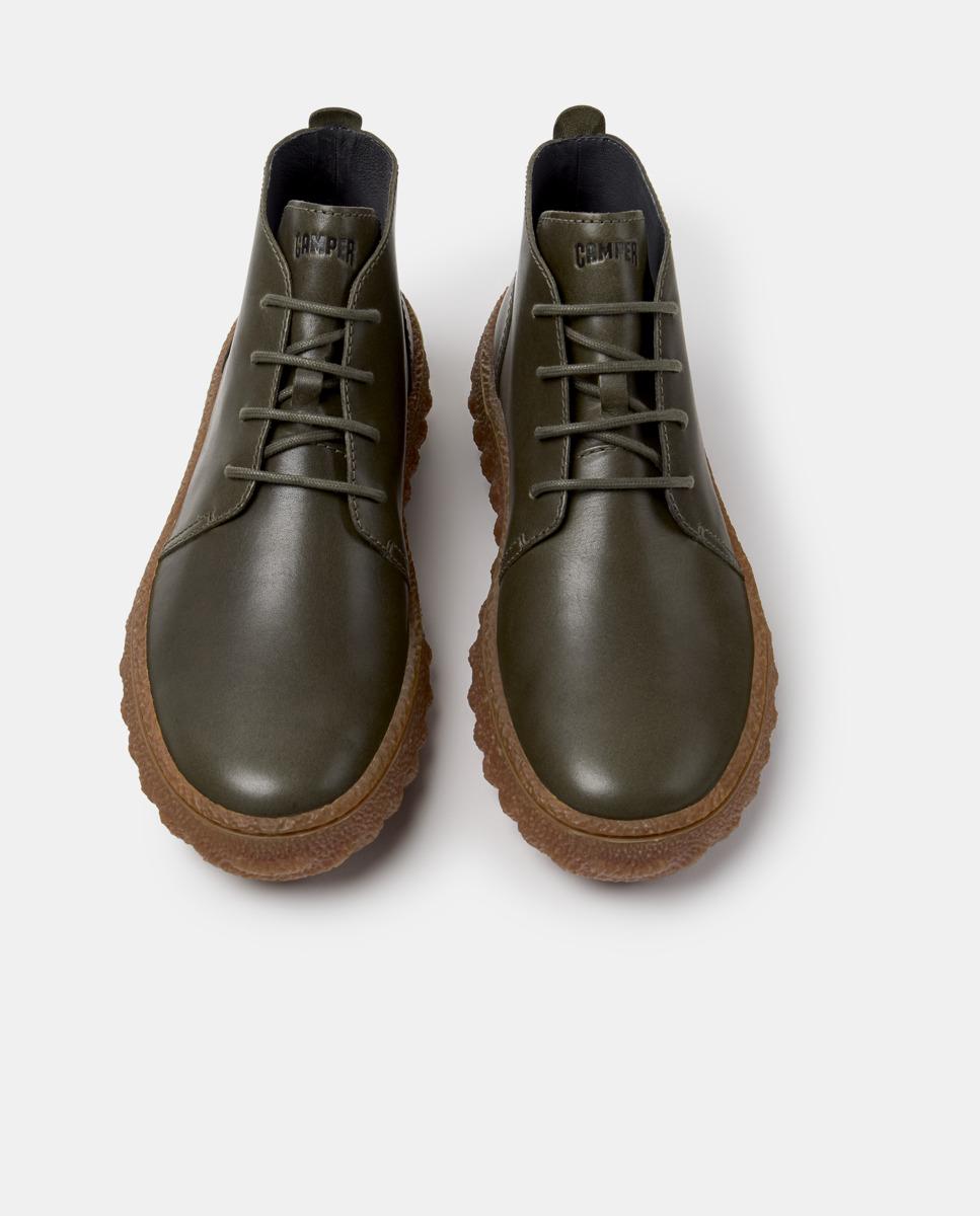 Botins de Cordões Ground Verde-3