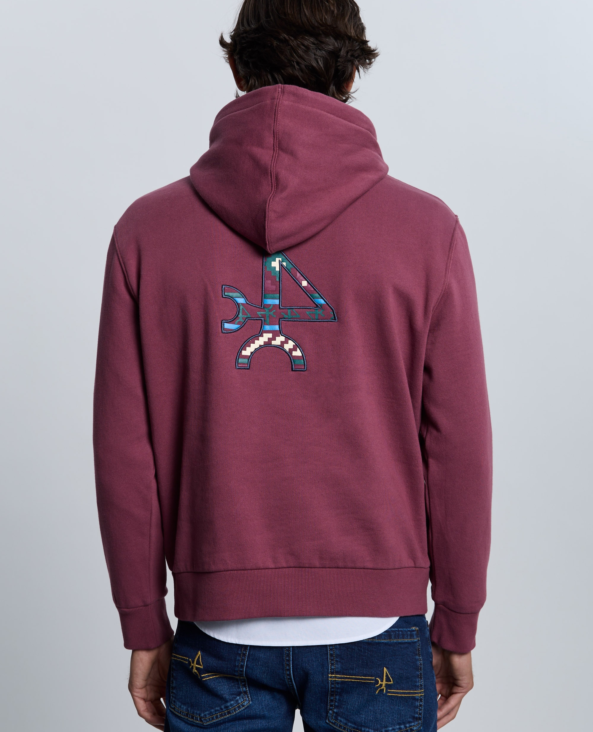 Sweatshirt com Capuz Bordeaux-2