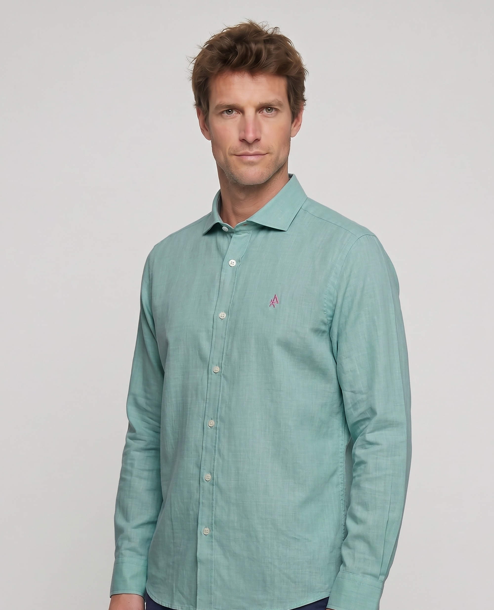 Imagem 0 de Camisa de Linho Corte Classic Lisa