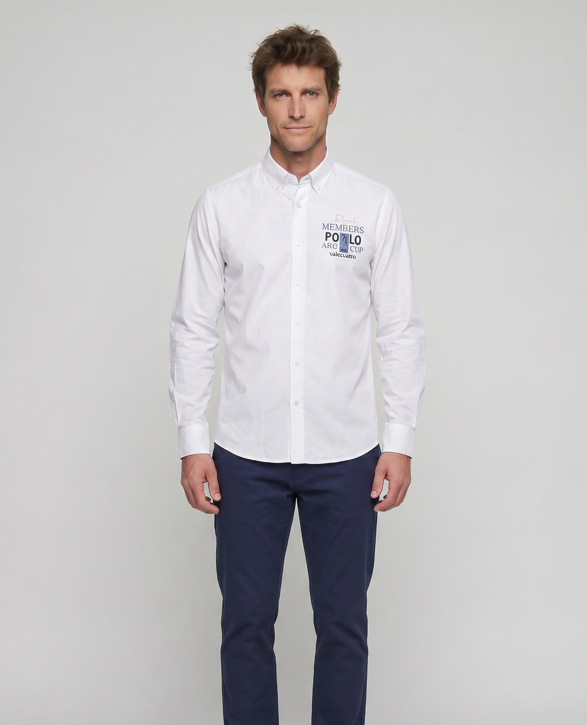 Camisa Popelina Corte Classic Multiestampado Branco-4