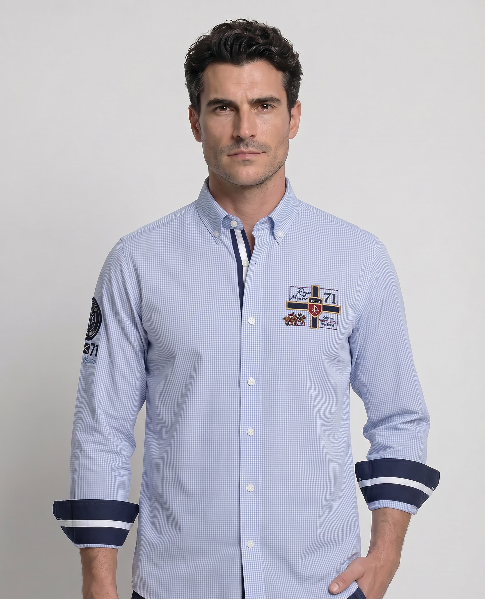 Imagem 0 de Camisa Popelina Corte Classic Multiestampado
