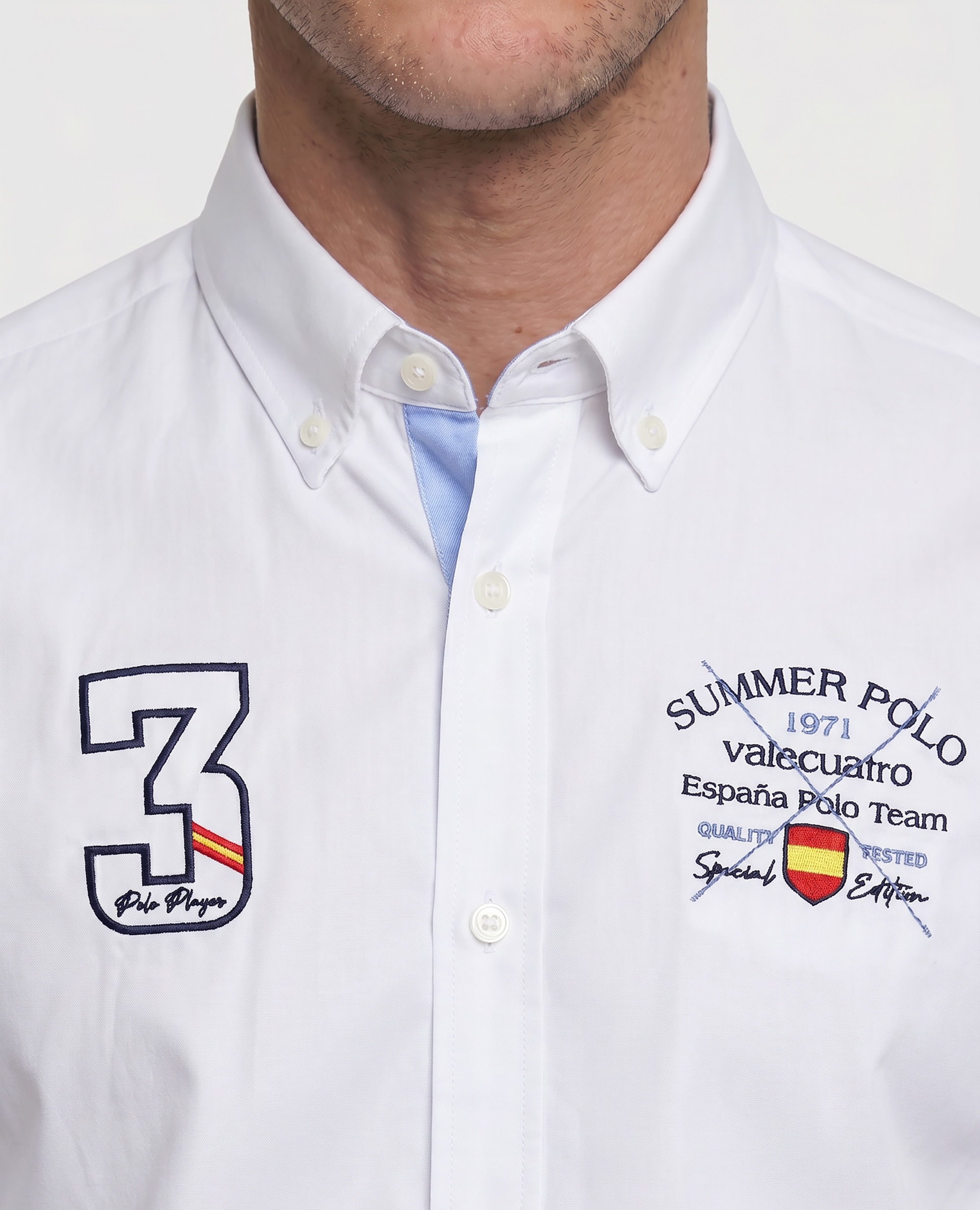 Camisa Popelina Corte Classic Multiestampado Branco-3