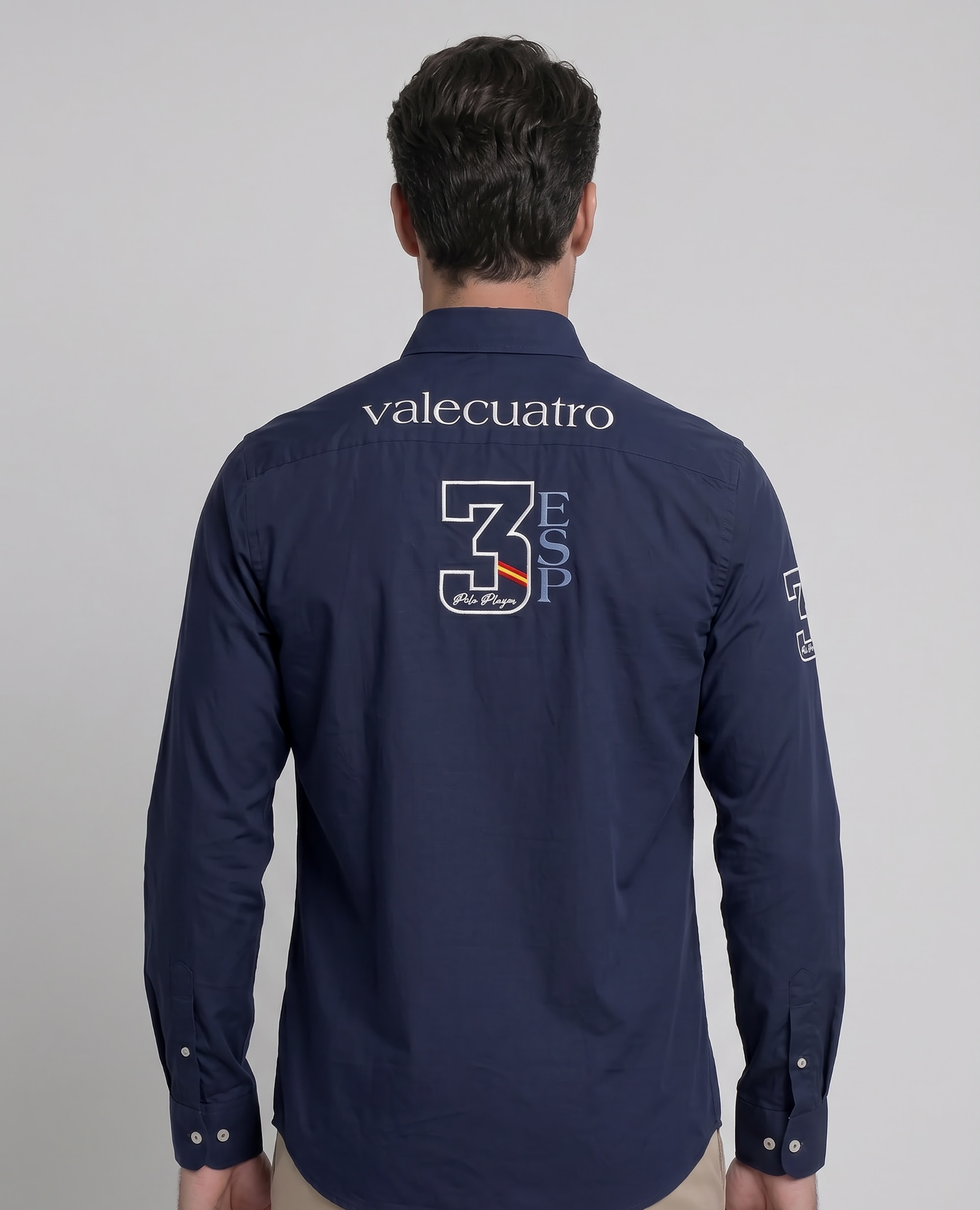Camisa Popelina Corte Classic Multiestampado Azul-marinho-2