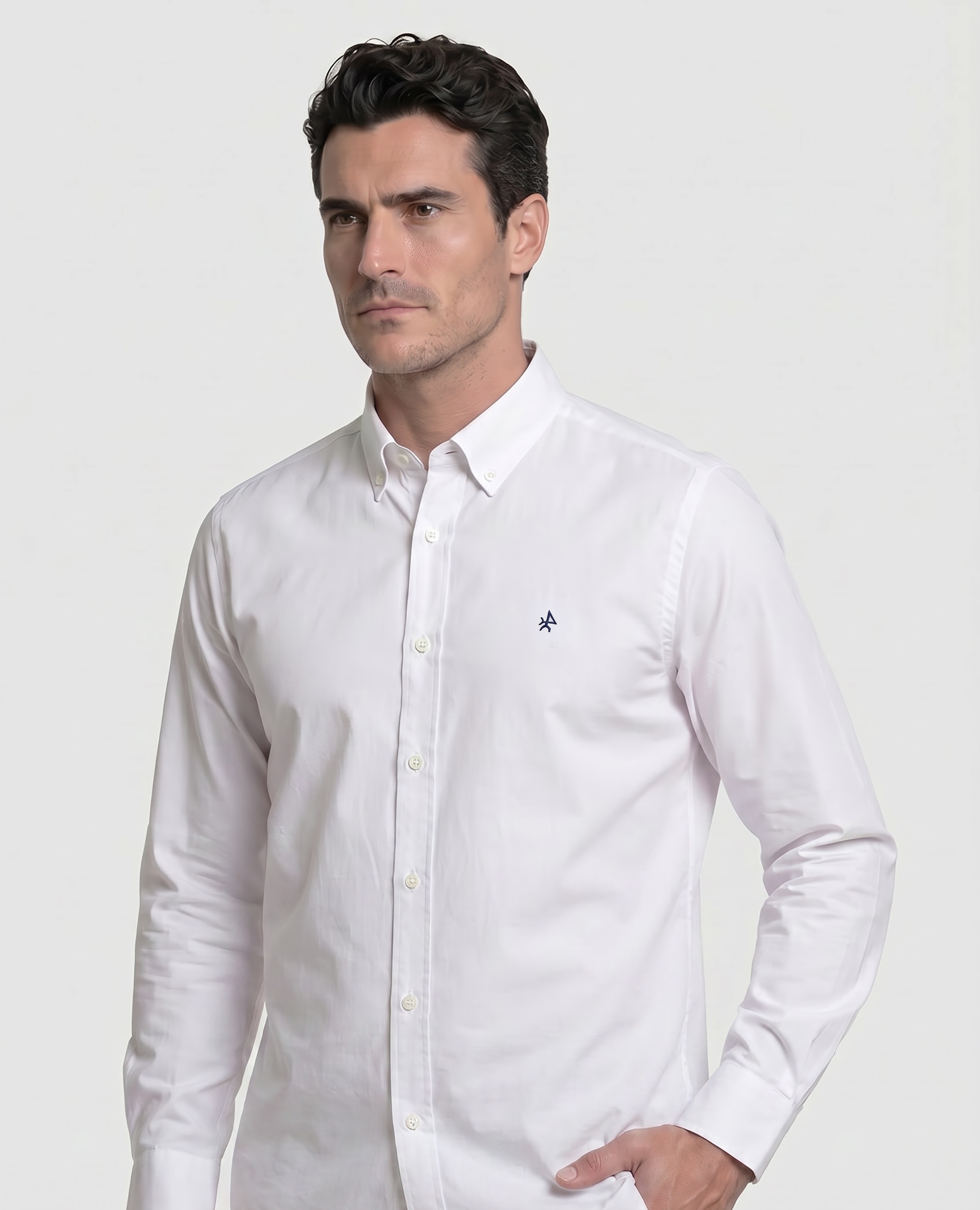 Imagem 0 de Camisa em Popelina de Corte Classic Lisa