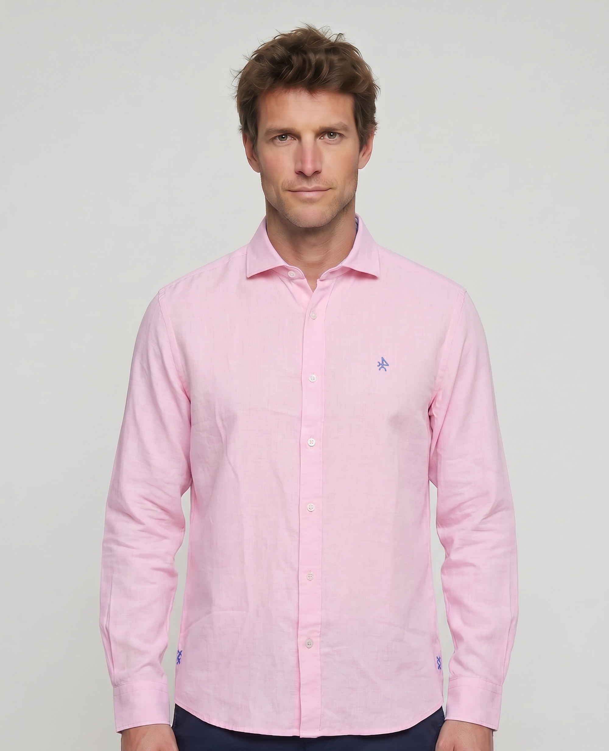 Imagem 0 de Camisa de Linho Corte Classic Lisa