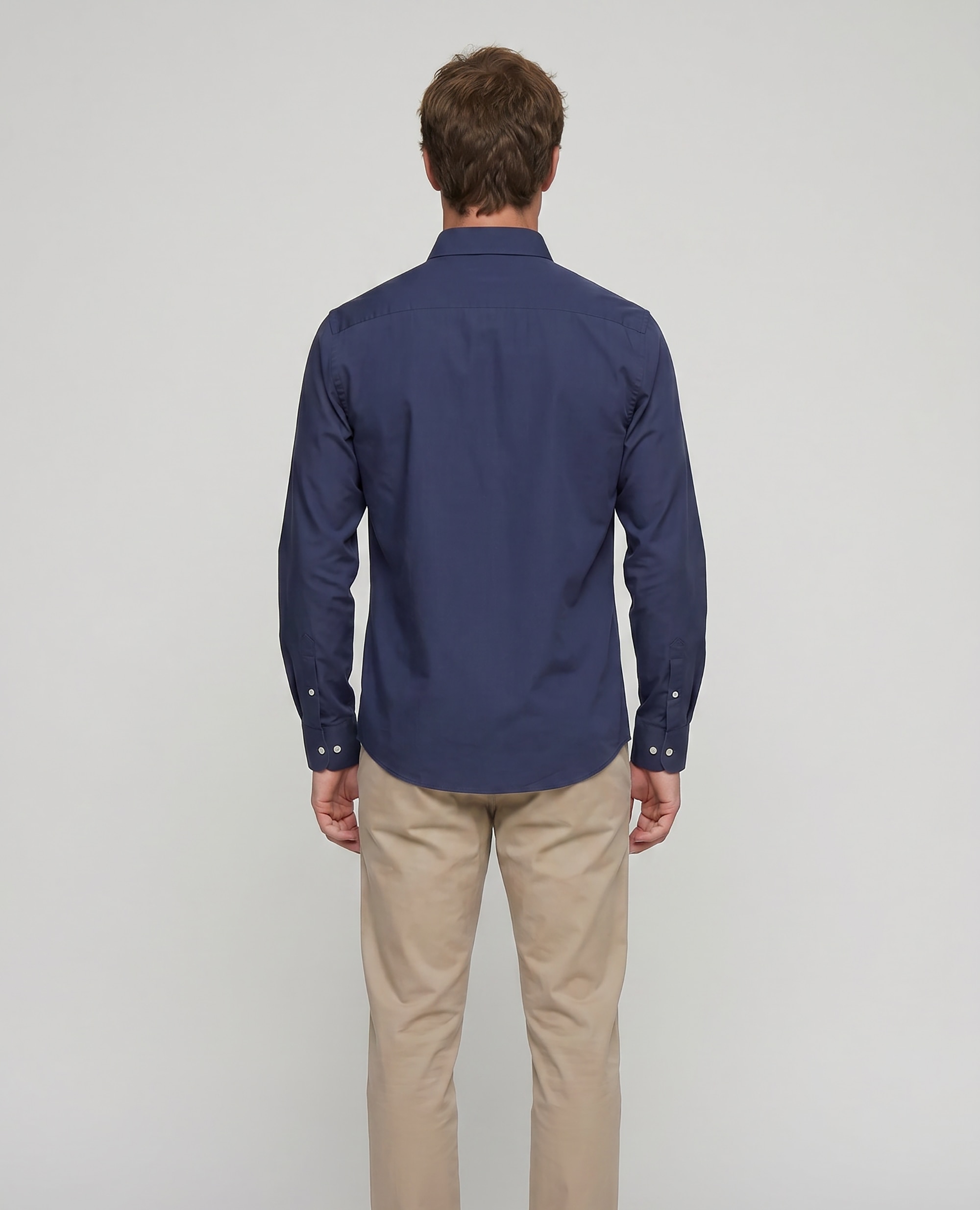 Camisa Popelina Corte Classic Multiestampado Azul-marinho-2