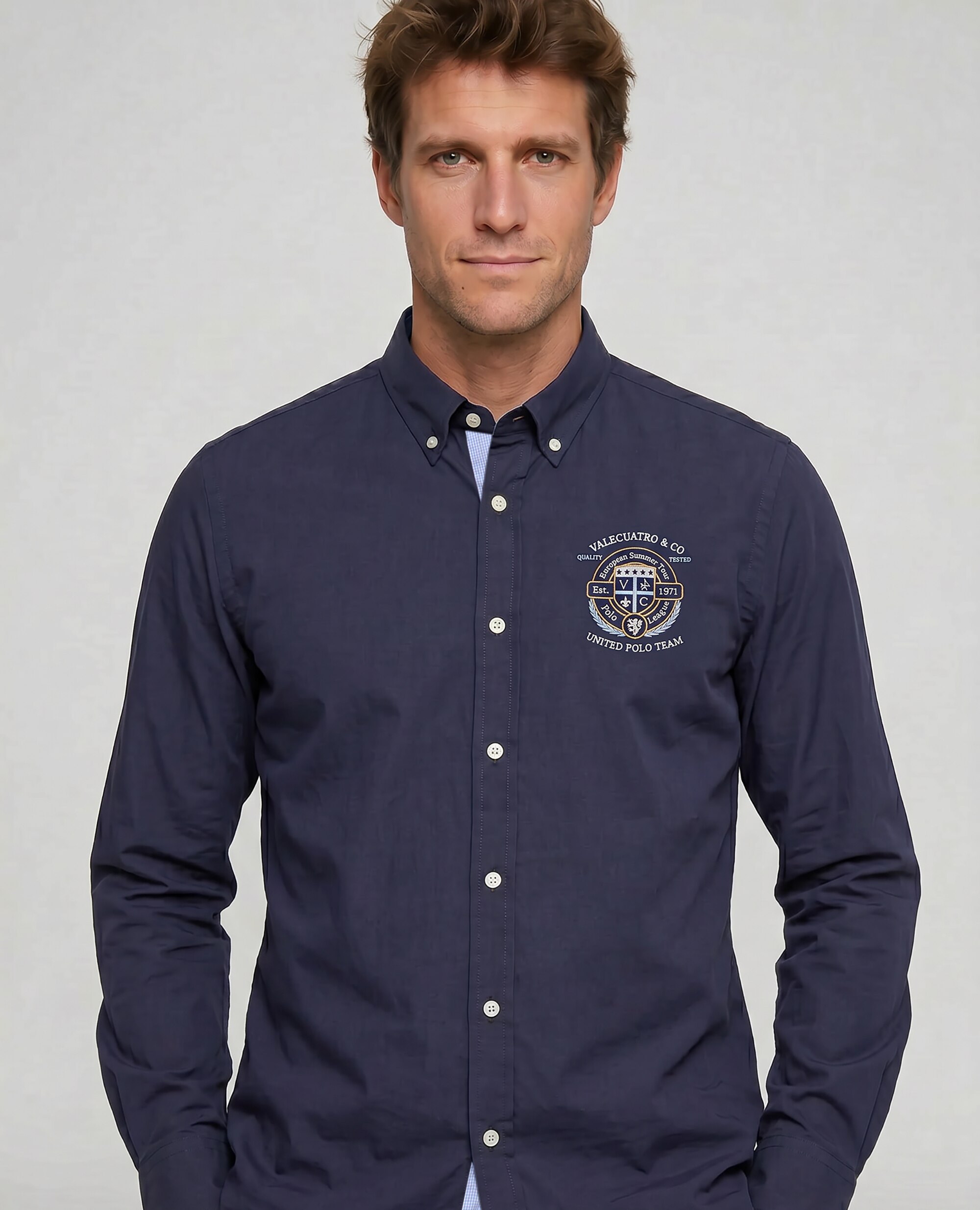 Imagem 0 de Camisa Popelina Corte Classic Multiestampado