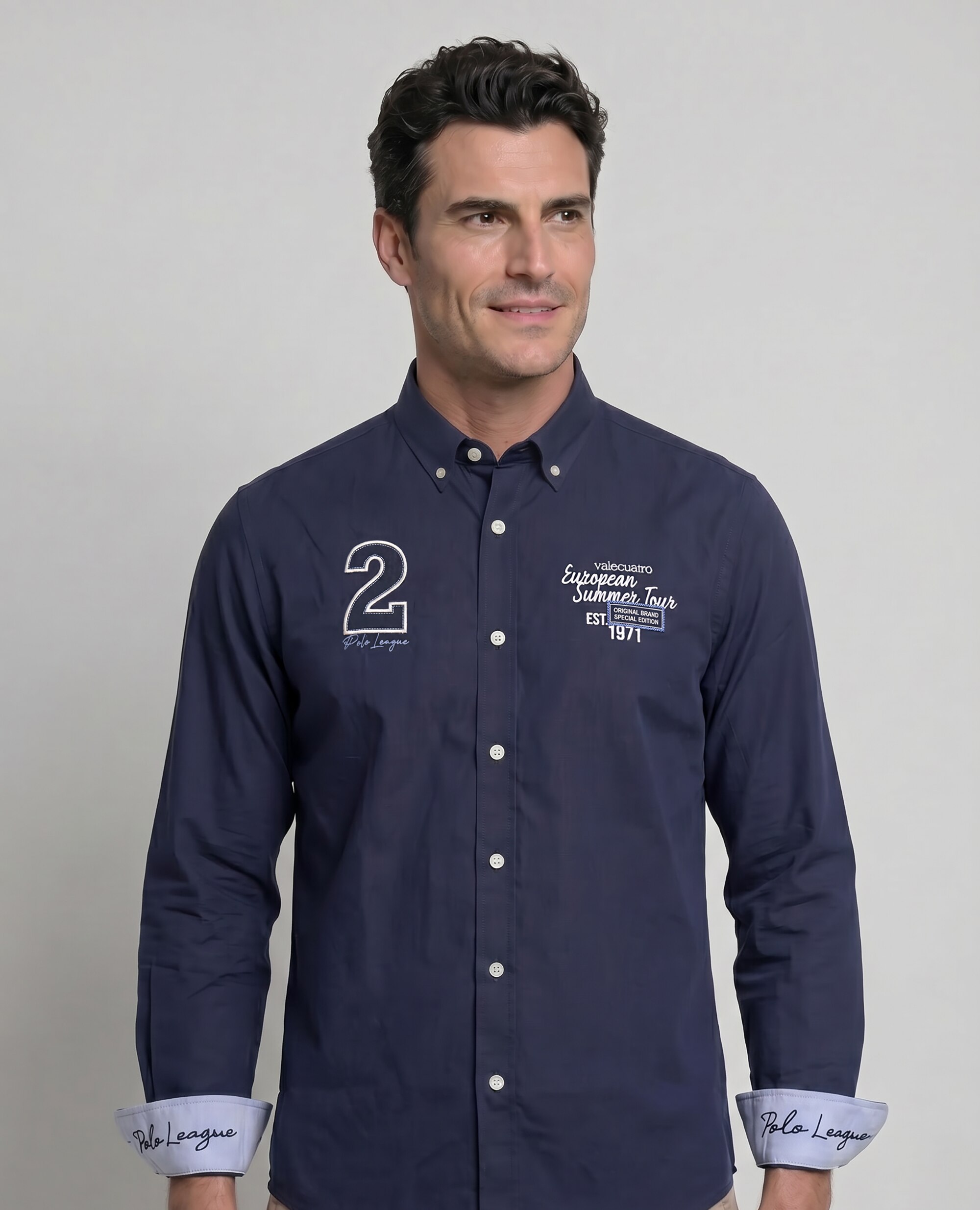 Imagem 0 de Camisa Popelina Corte Classic Multiestampado