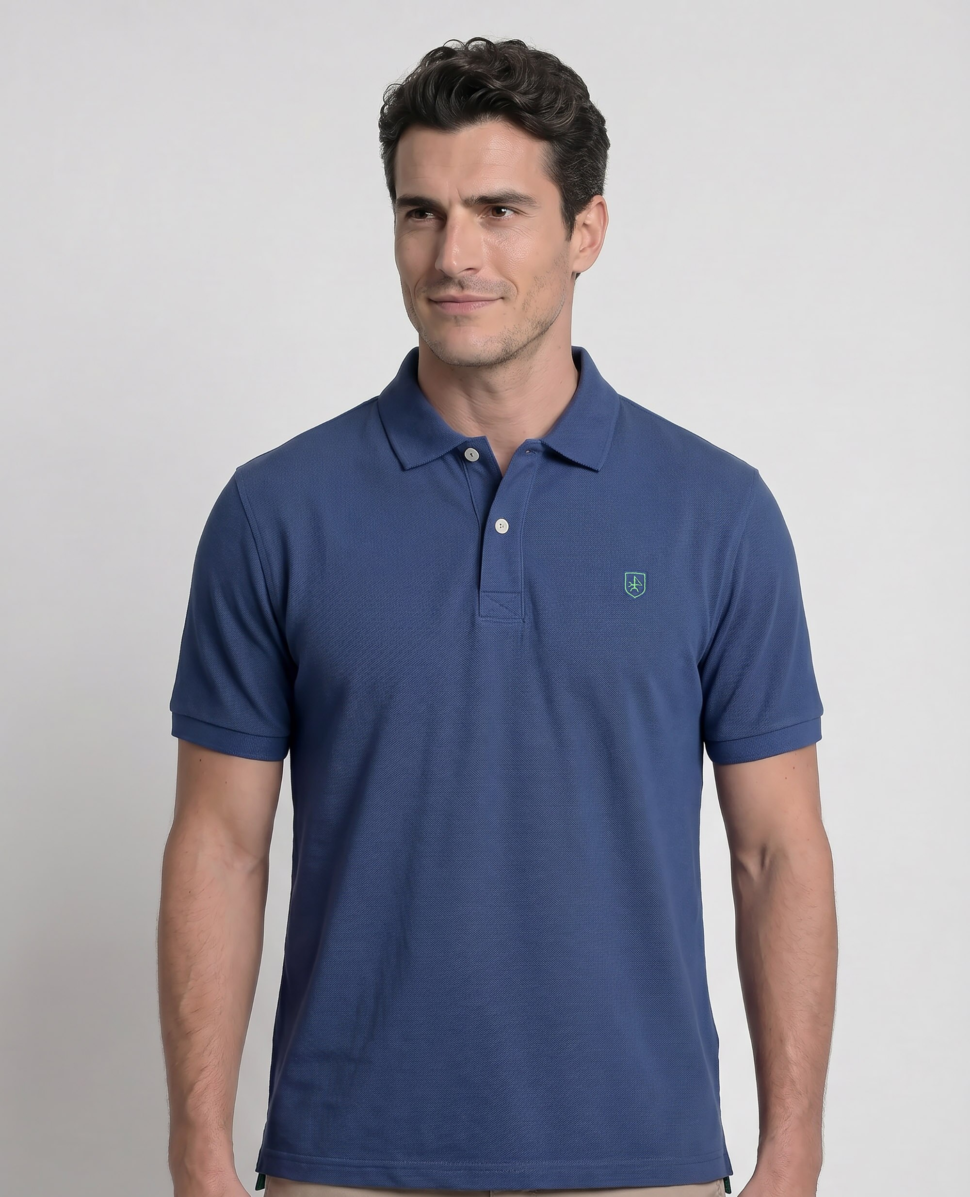 Imagem 0 de Polo de Piqué de Manga Curta Liso