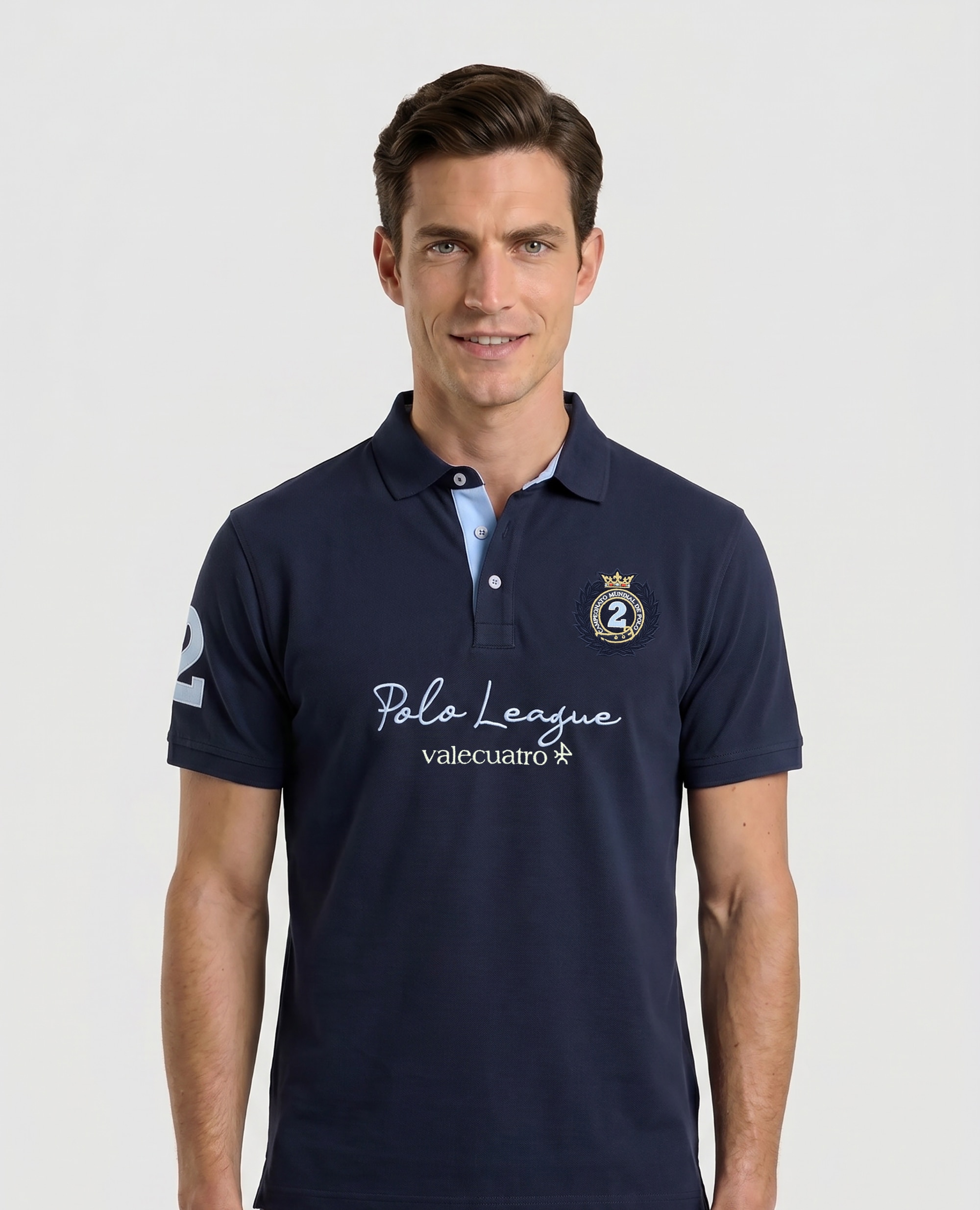 Imagem 0 de Polo de Piqué de Manga Curta Corte Classic