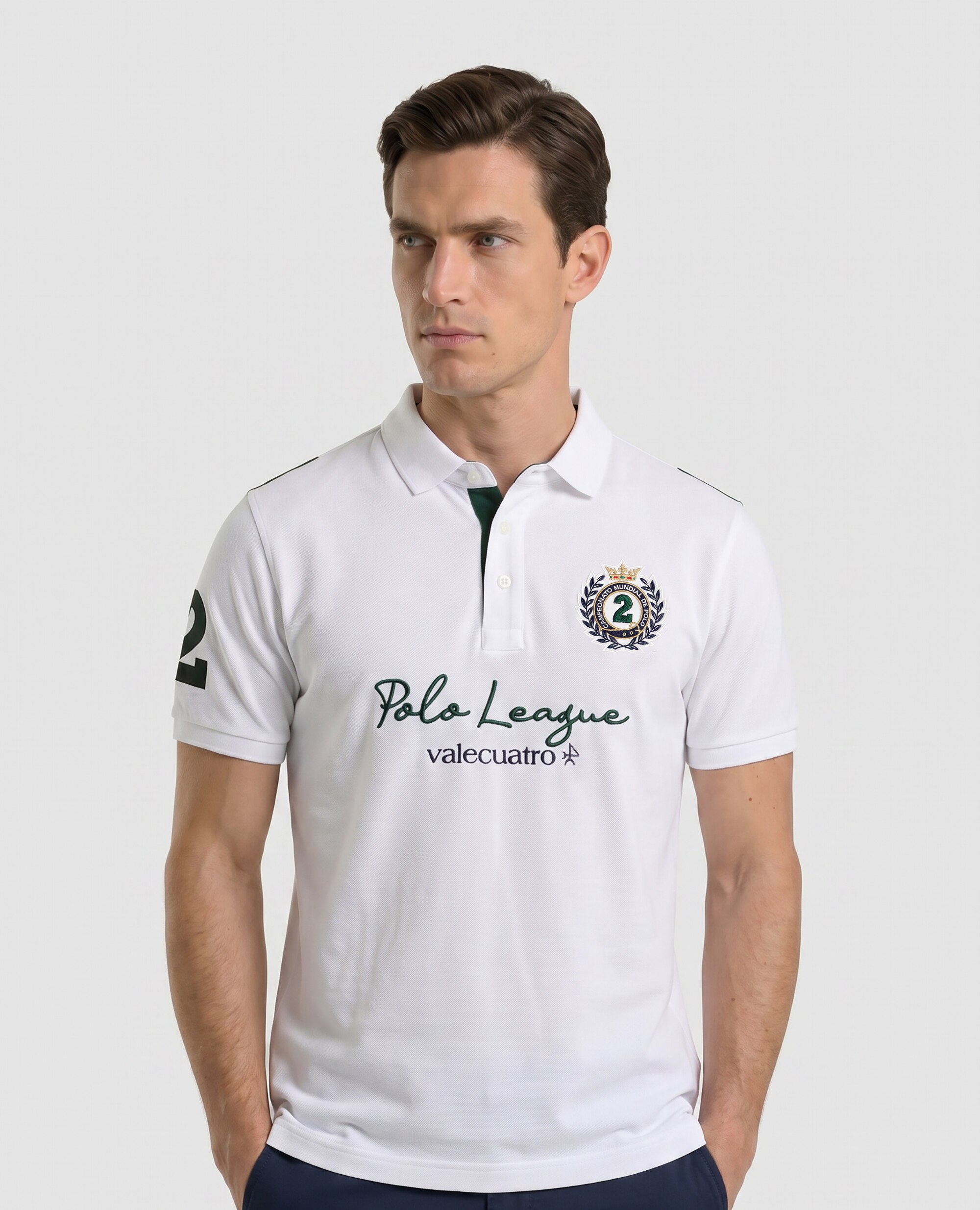 Imagem 0 de Polo de Piqué de Manga Curta Corte Classic