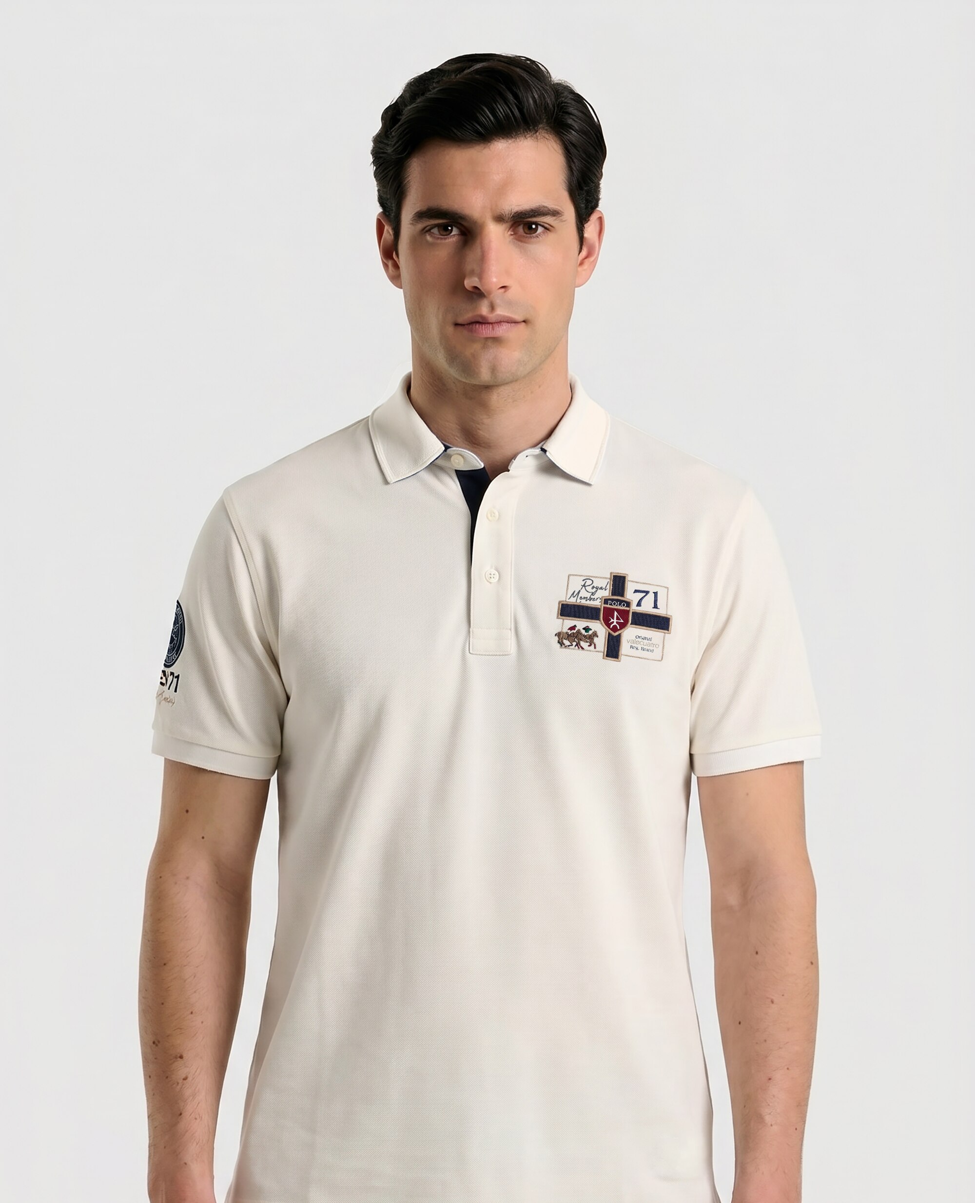 Imagem 0 de Polo de Piqué de Manga Curta Corte Classic