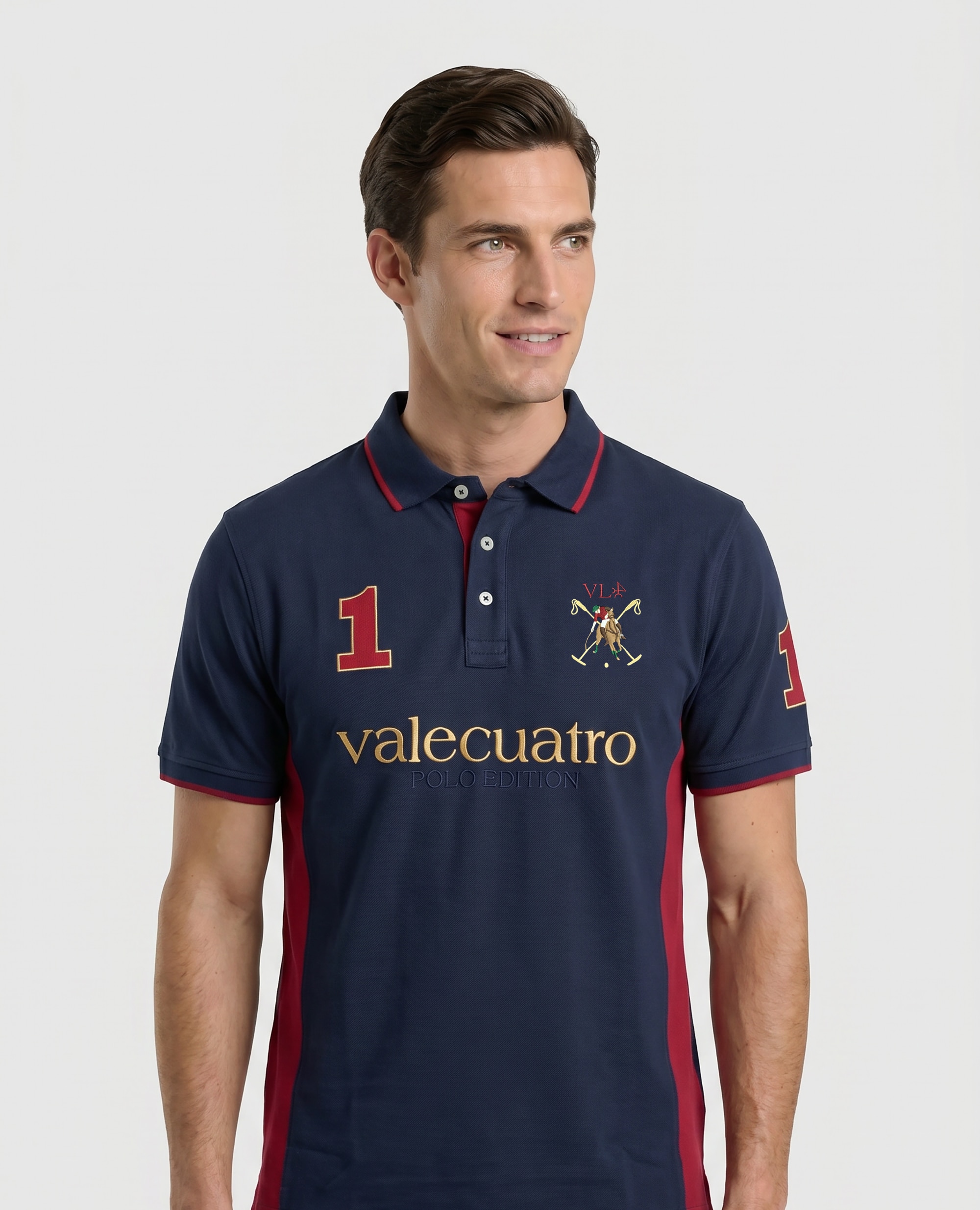 Imagem 0 de Polo de Piqué Manga Curta Multicolor
