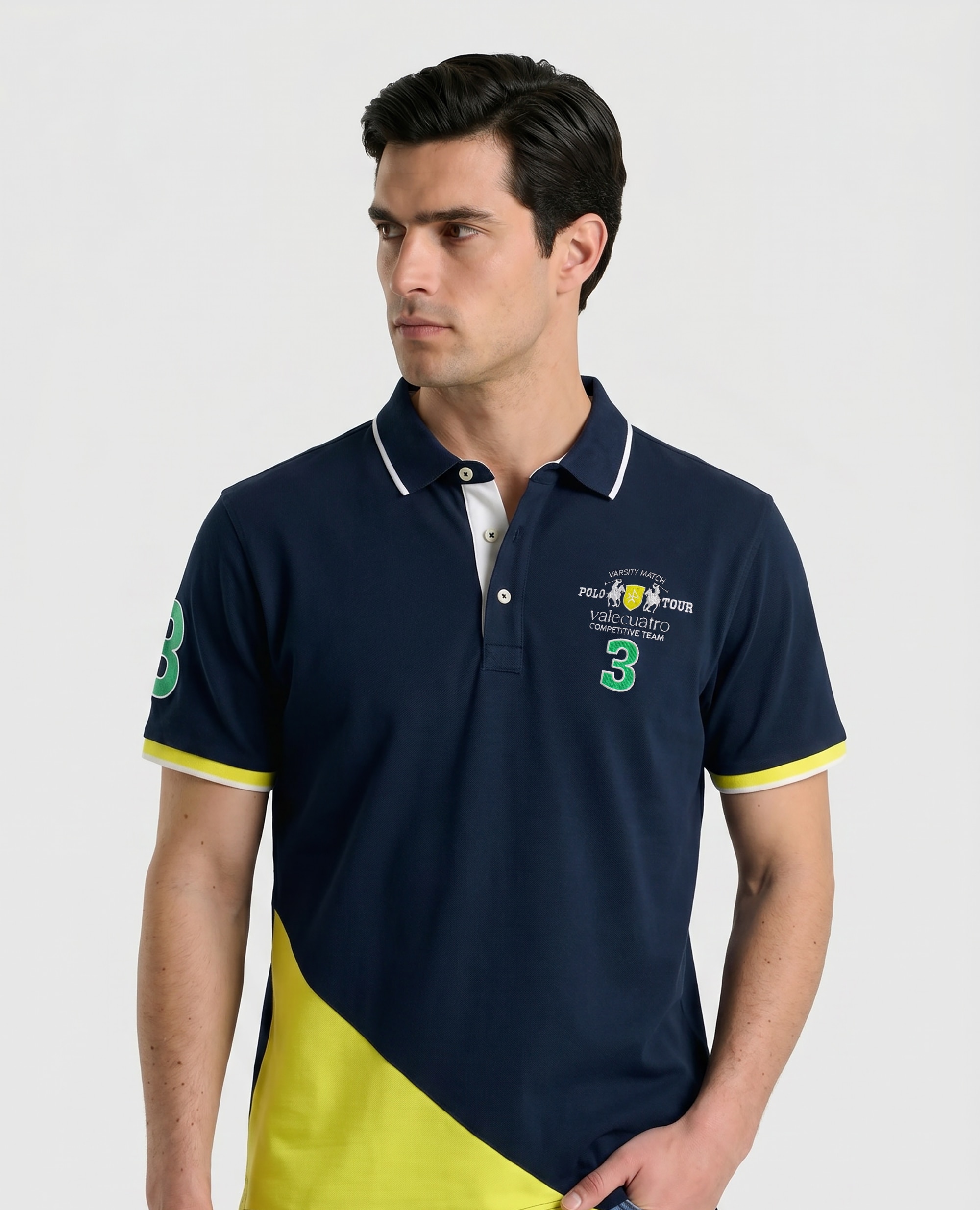 Imagem 0 de Polo de Piqué de Manga Curta Corte Classic