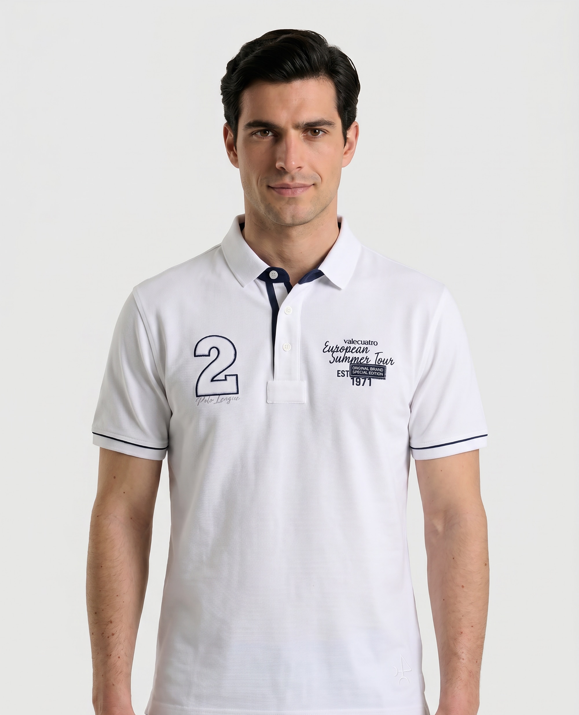 Imagem 0 de Polo de Piqué de Manga Curta Corte Classic