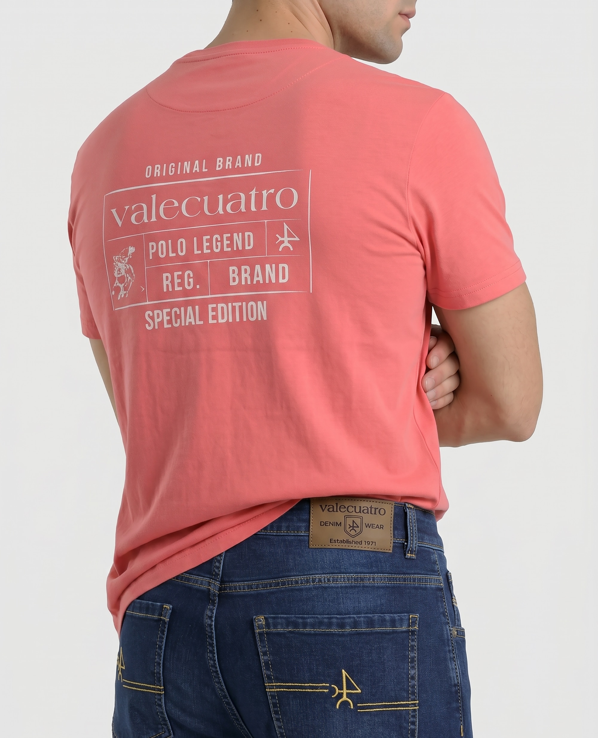 Jeans com Corte Regular Azul denim-4