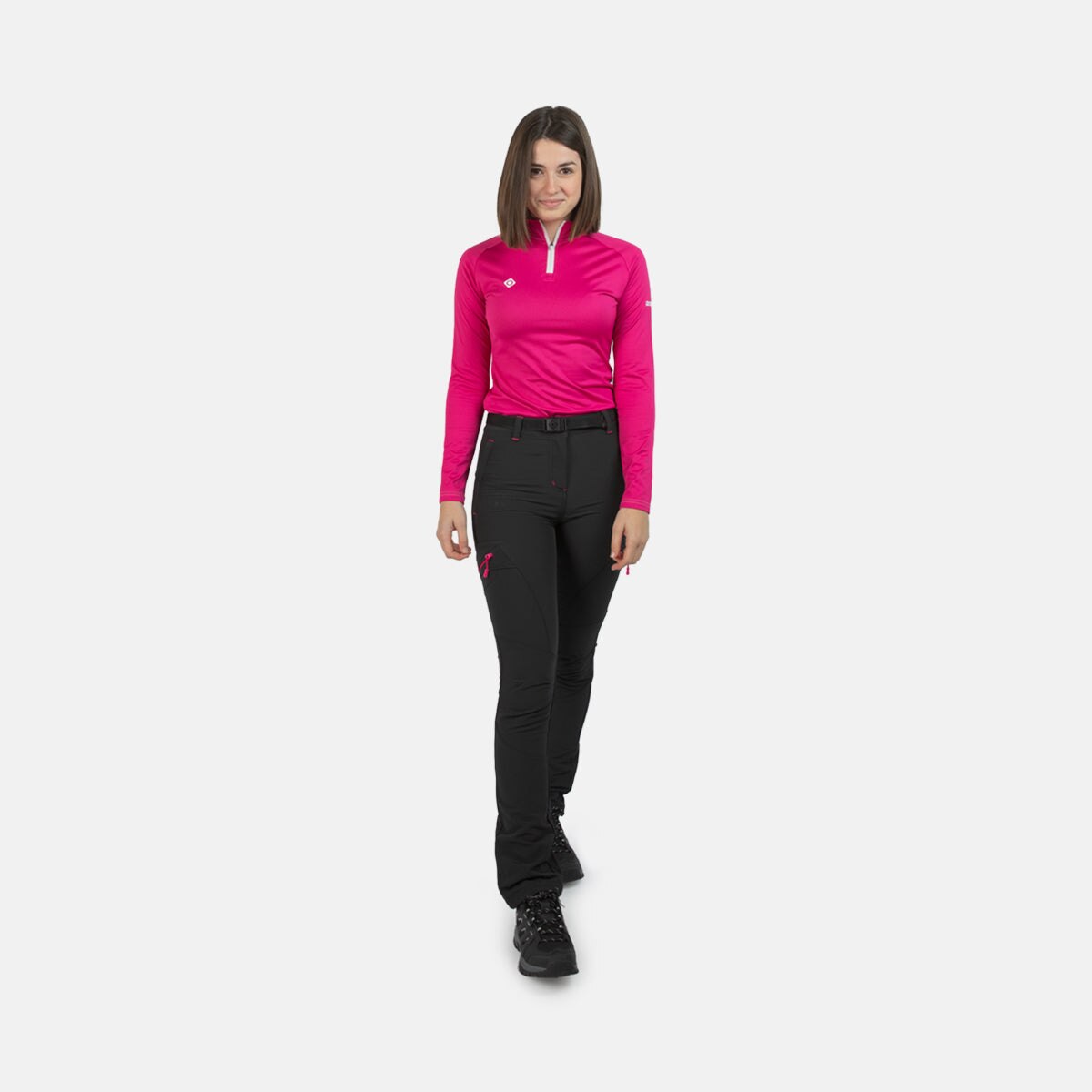 Calças de Montanha Baltic W Fw Izas Preto / Rosa-5