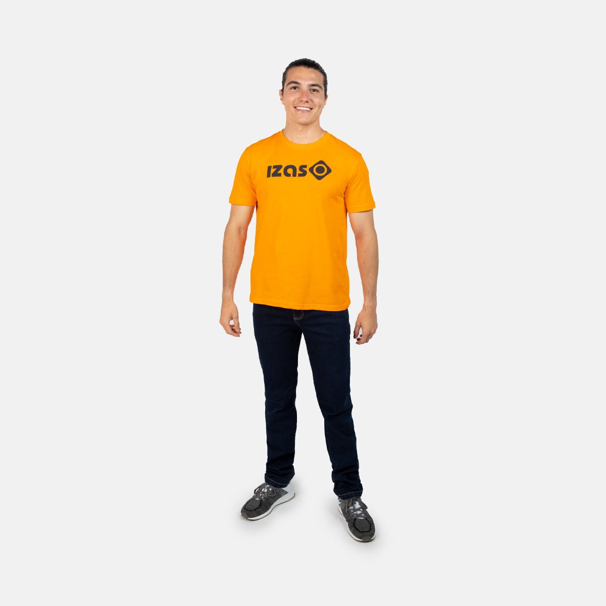 T-shirt Moran M Izas Laranja / Cinzento-5