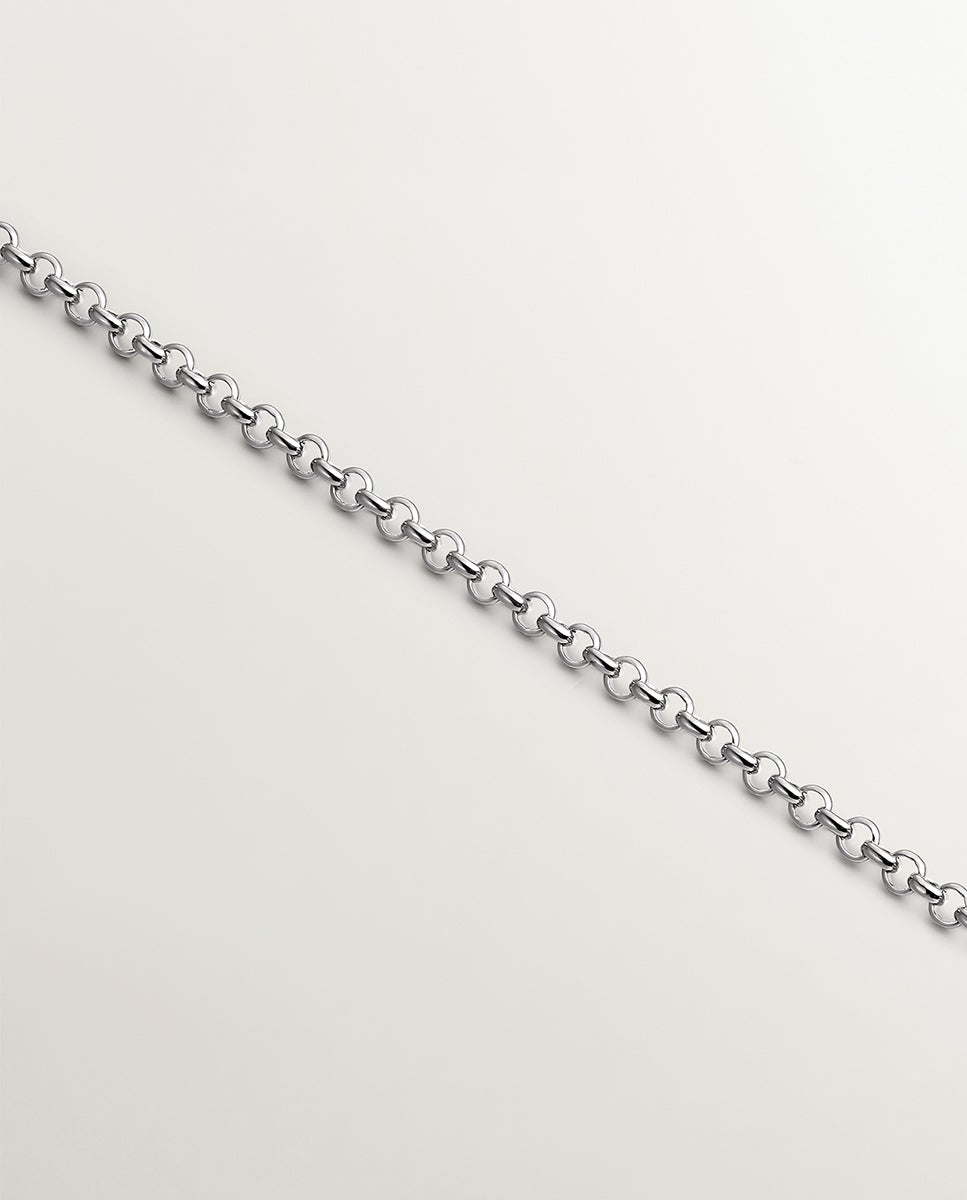 Pendente de Prata 925 e Prata 925 Banhada em Ouro Rosa de 18k com Círculos Entrelaçados Prata-5