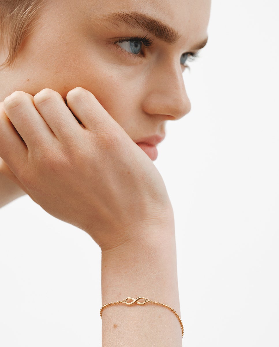 Pulseira de Prata 925 com Infinito Prata-2