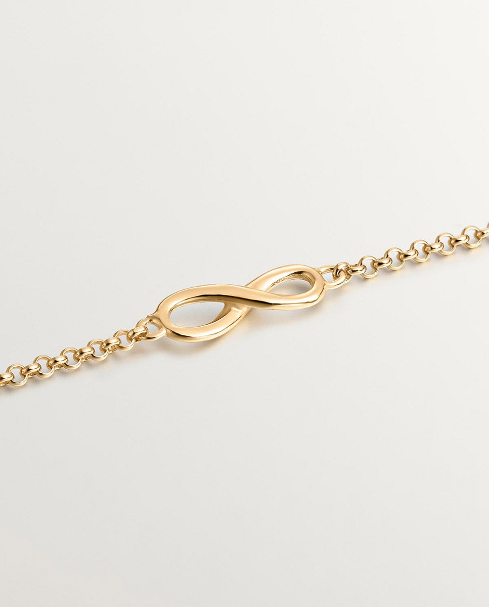Pulseira de Prata 925 com Infinito Prata-3
