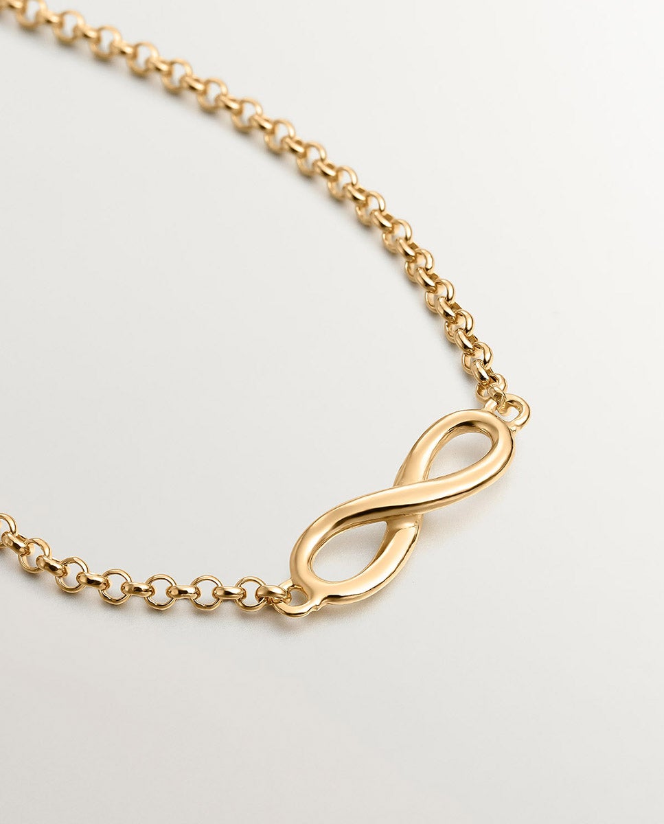 Pulseira de Prata 925 com Infinito Prata-5