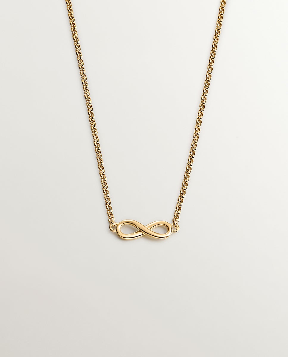 Imagem 0 de Pendente de Prata 925 Banhada em Ouro Amarelo de 18k com Infinito