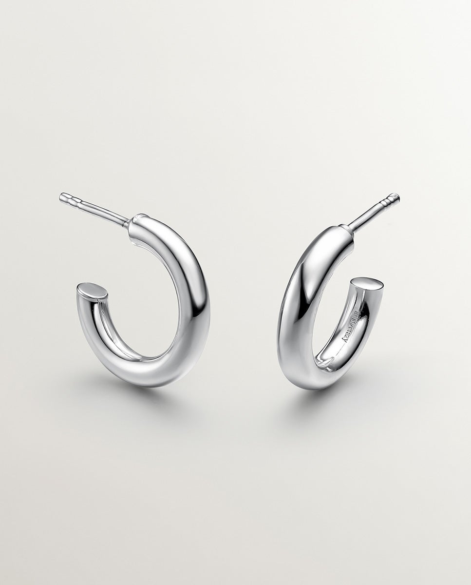 Brincos de Aro Pequenos de Prata 925 Prata-3