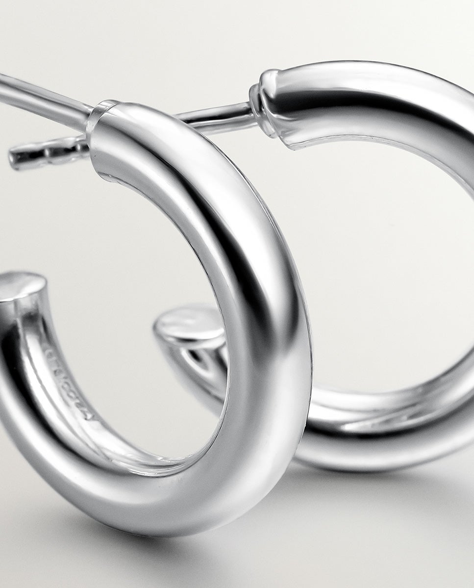 Brincos de Aro Pequenos de Prata 925 Prata-5