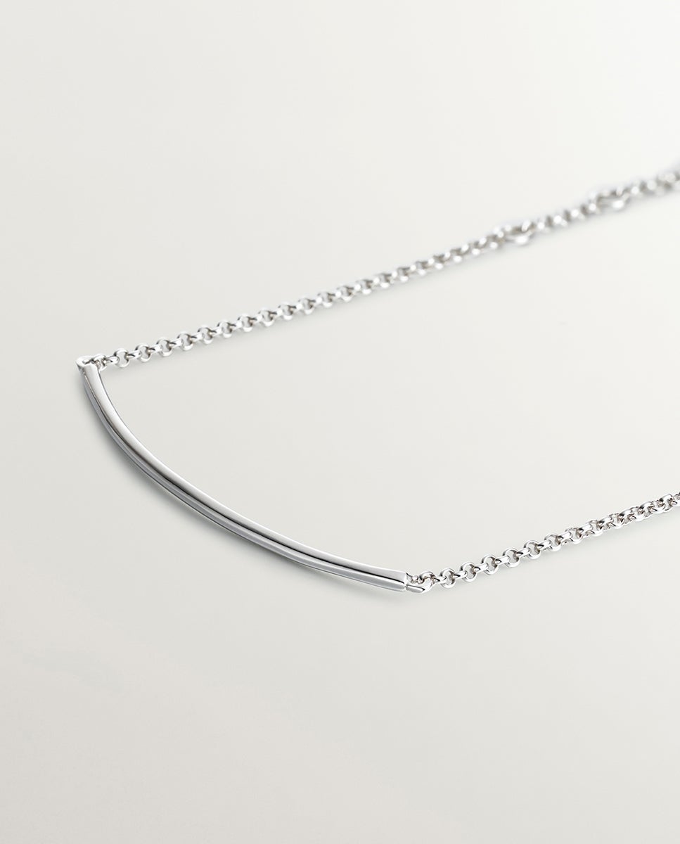 Pulseira de Prata 925 com Forma de Tubo Prata-3