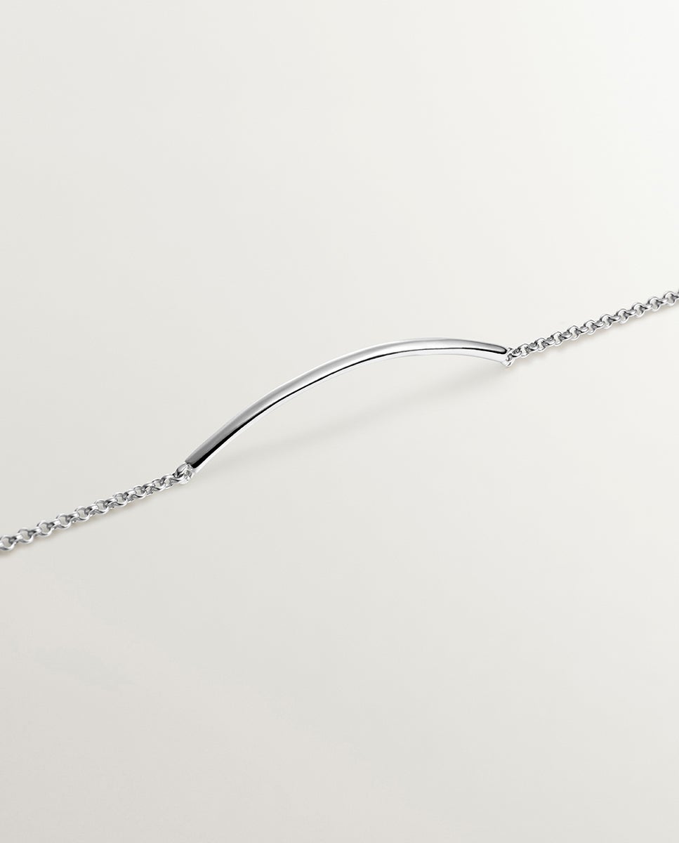 Pulseira de Prata 925 com Forma de Tubo Prata-5