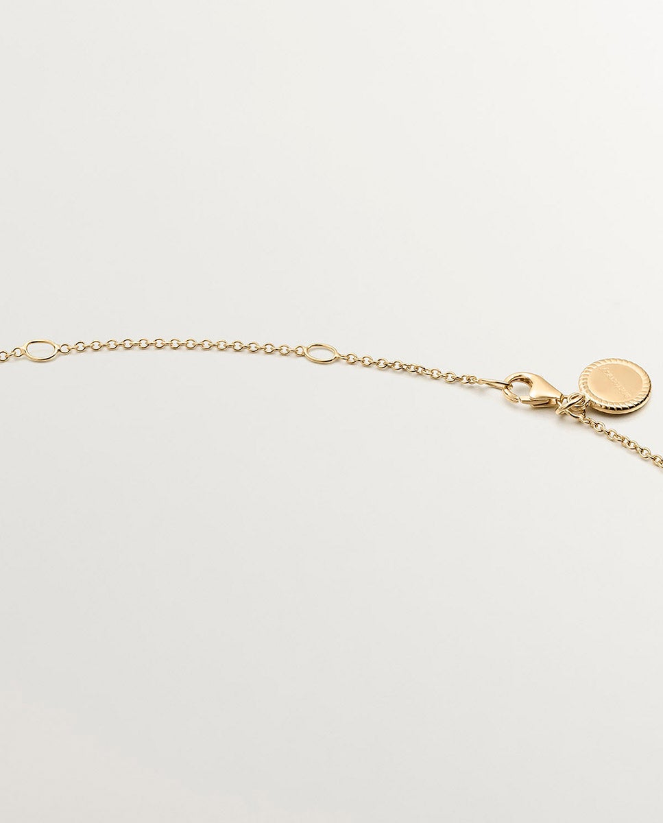 Corrente Simples Ajustável em Prata 925 Banhada em Ouro Amarelo de 18 K Ouro-5