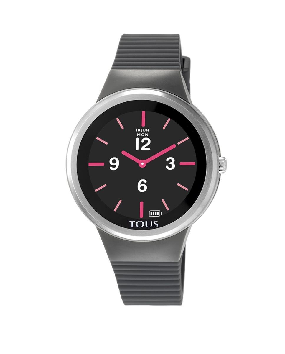 Relógio Smartwatch Rond Connect com Bracelete Cinzento Preto-1