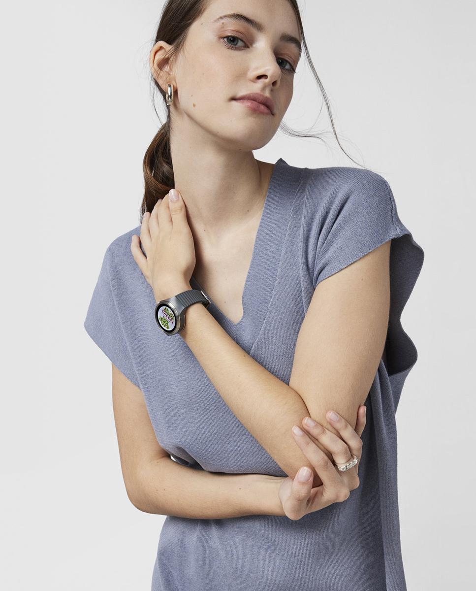 Relógio Smartwatch Rond Connect com Bracelete Cinzento Preto-4