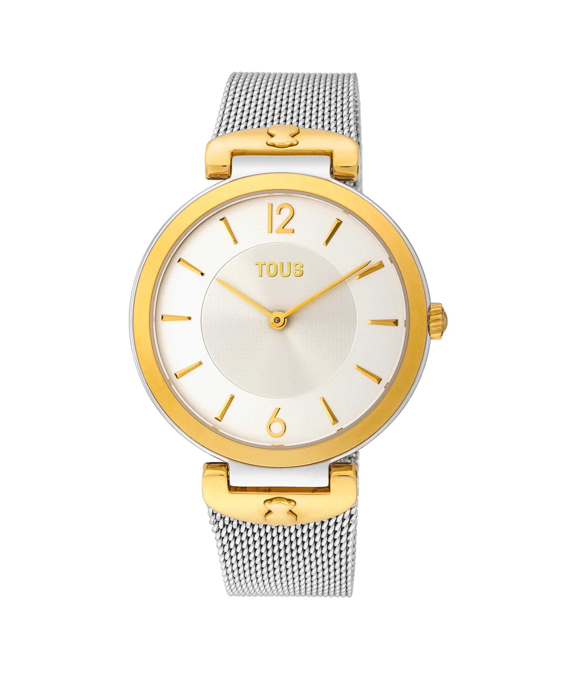 Imagem 0 de Relógio S-Mesh de Aço Inoxidável em Prateado