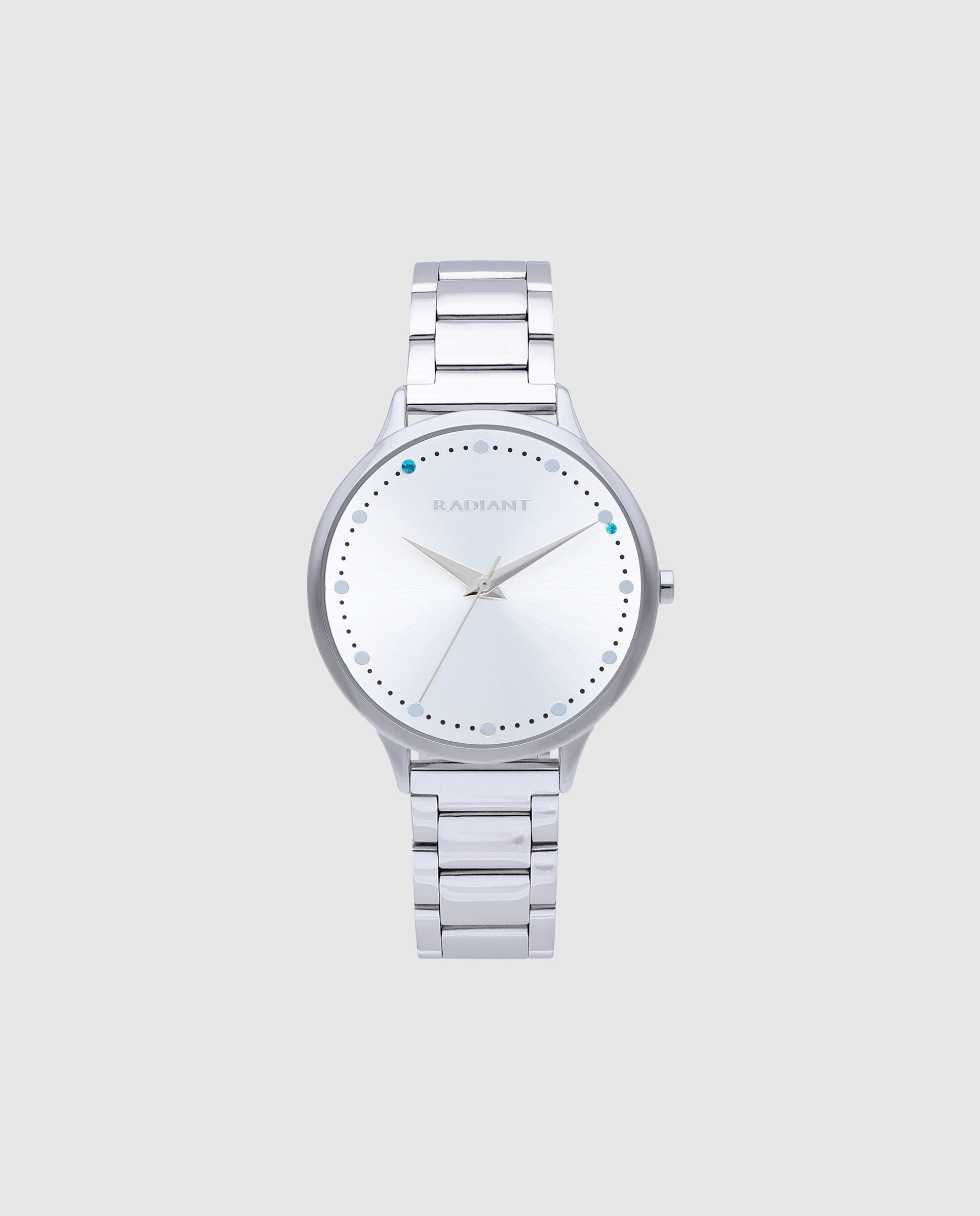 Relógio Analógico Wish Ra595201 de Aço e Bracelete Prateada em Cinzento Prata-1