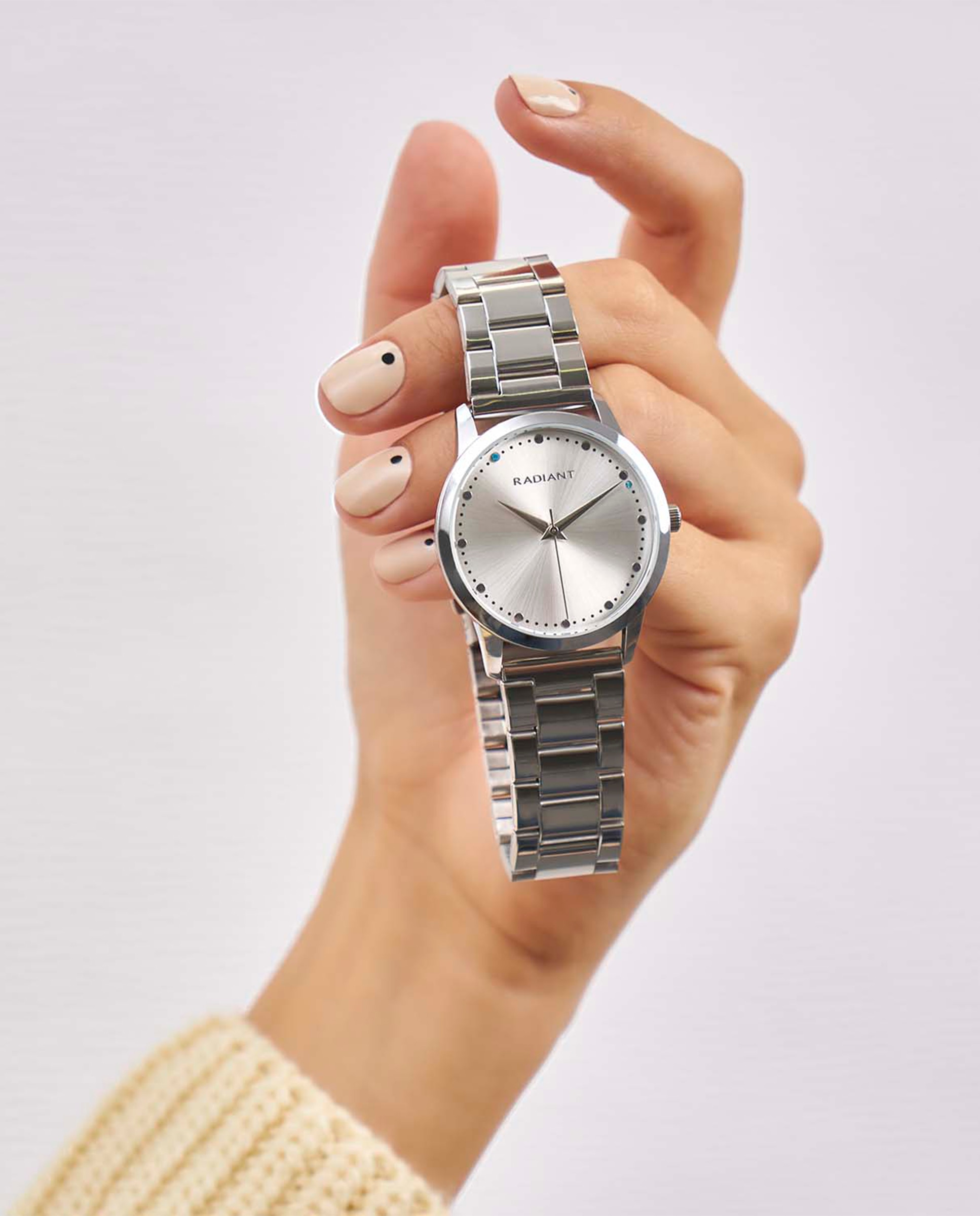 Relógio Analógico Wish Ra595201 de Aço e Bracelete Prateada em Cinzento Prata-2