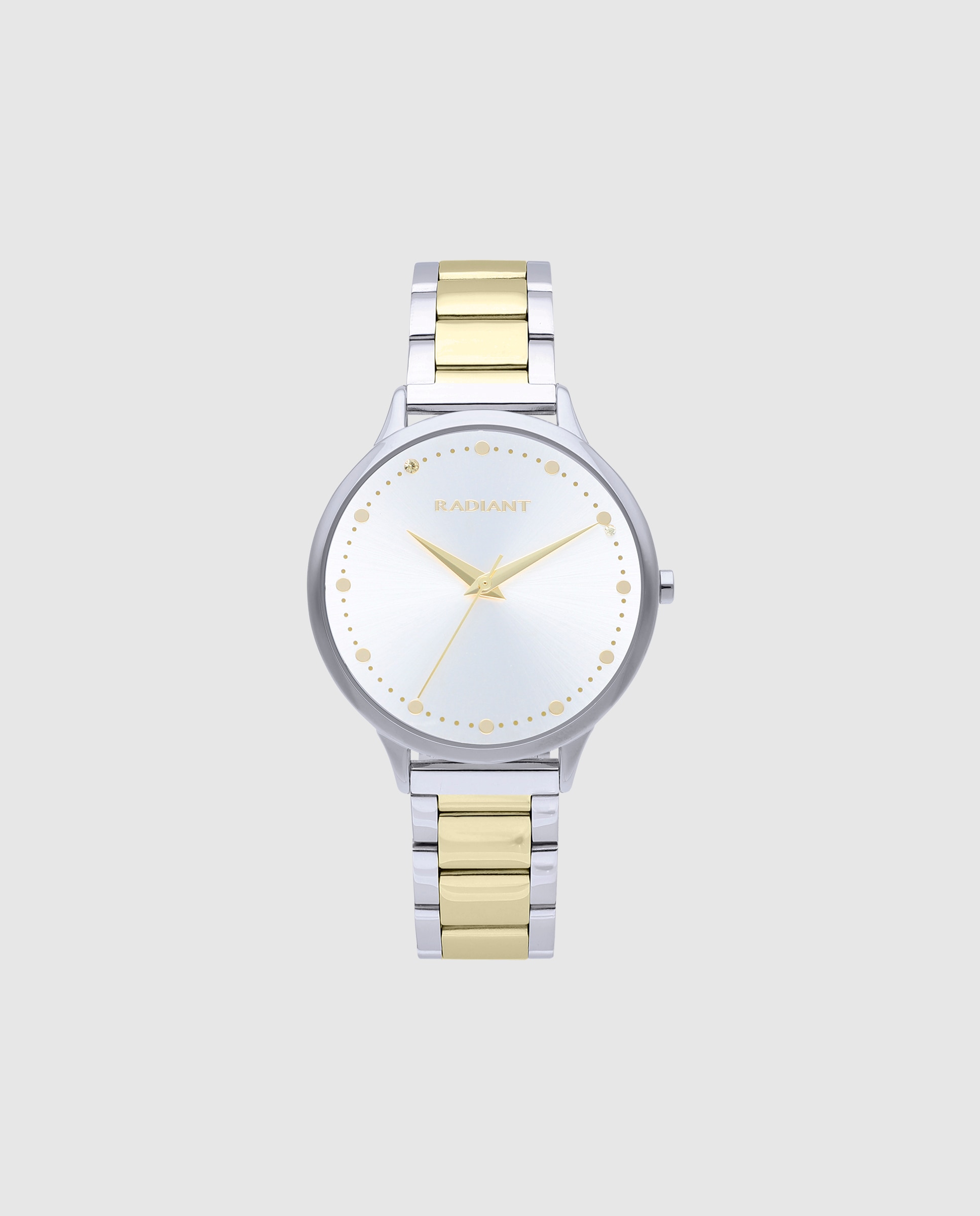 Imagem 0 de Relógio Analógico Wish Ra595203 de Aço e Bracelete Bicolor em Ouro