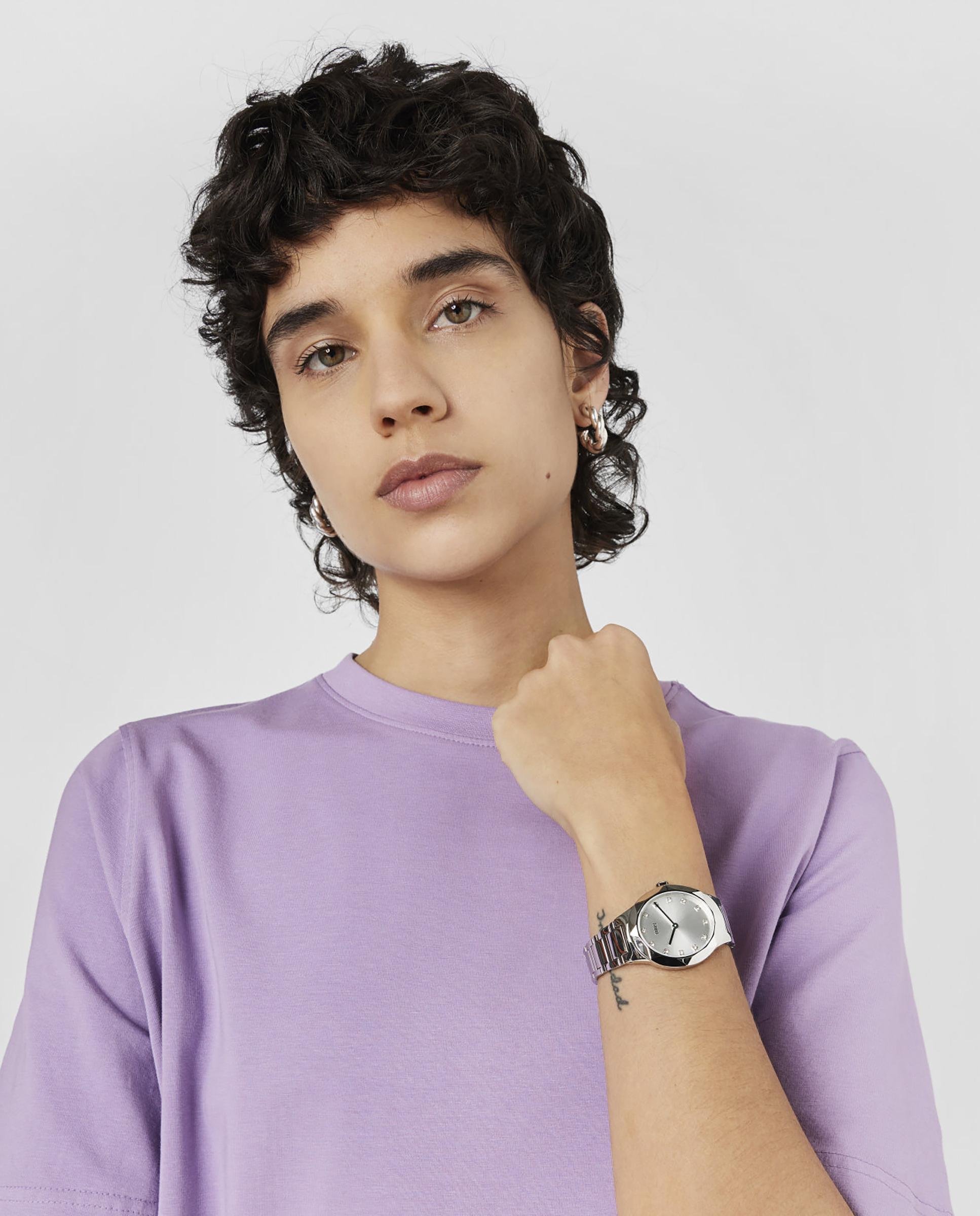 Relógio Analógico Karat Oval com Bracelete de Aço Prata-4