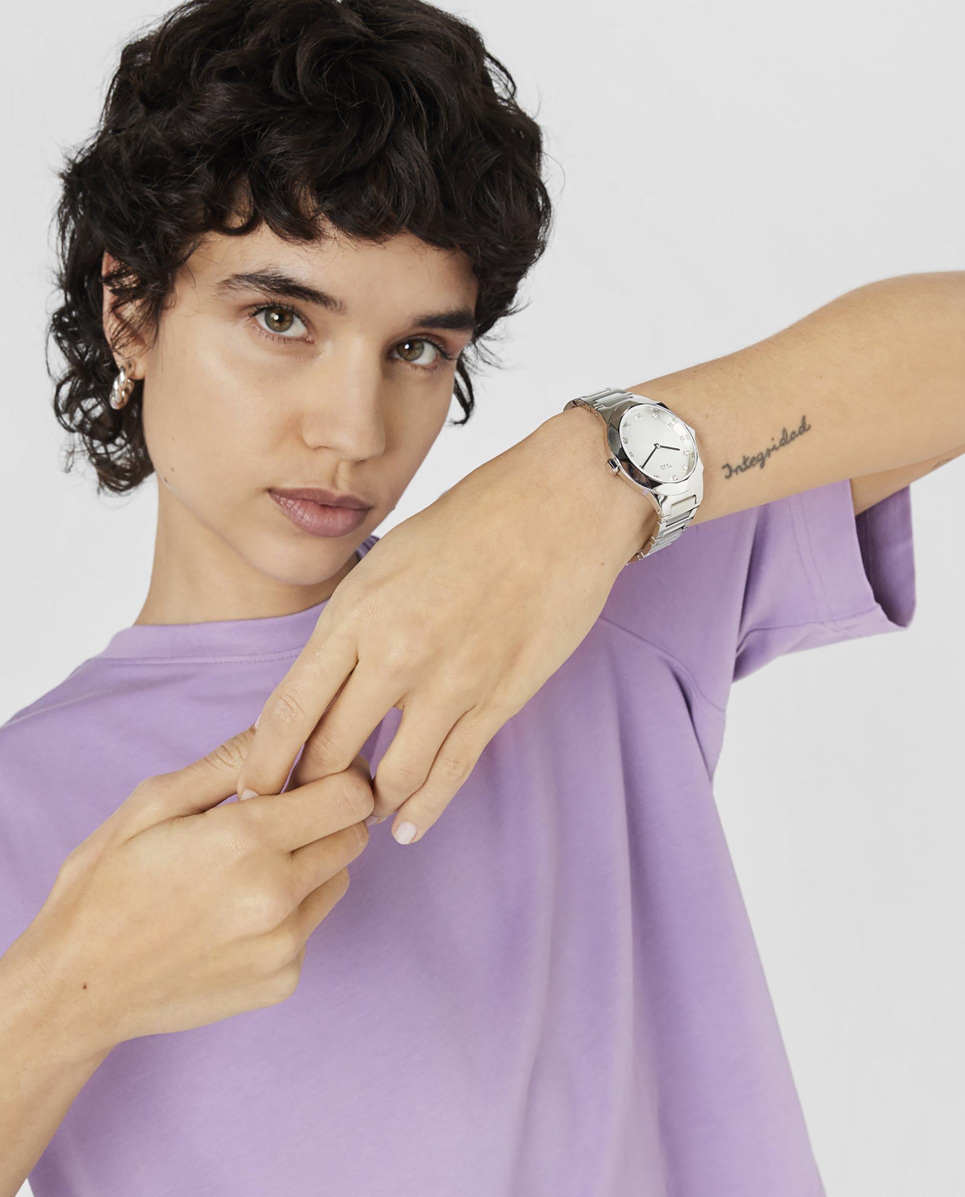 Relógio Analógico Karat Oval com Bracelete de Aço Prata-6