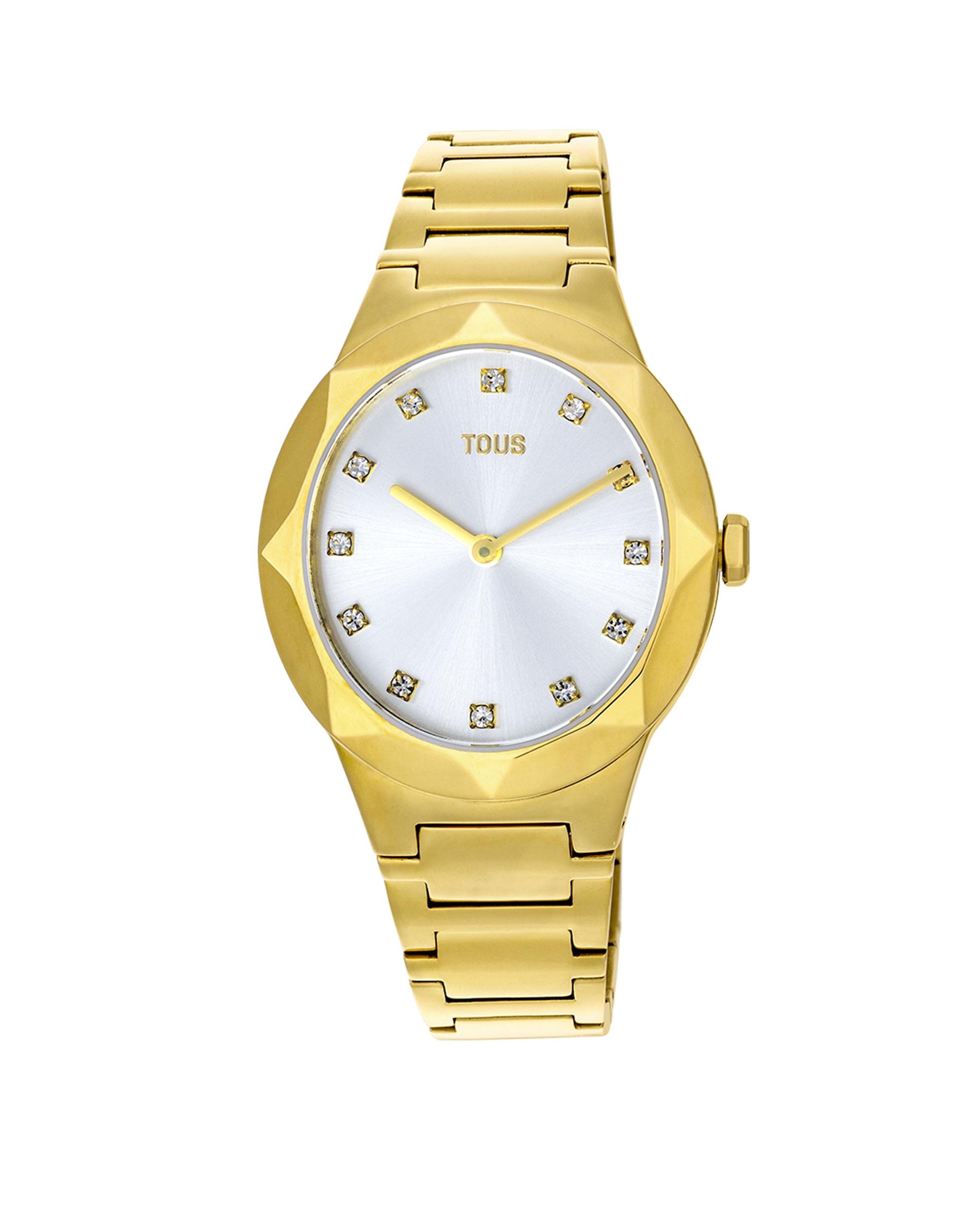 Imagem 0 de Relógio Analógico Karat Oval com Bracelete de Aço Ipg Dourado