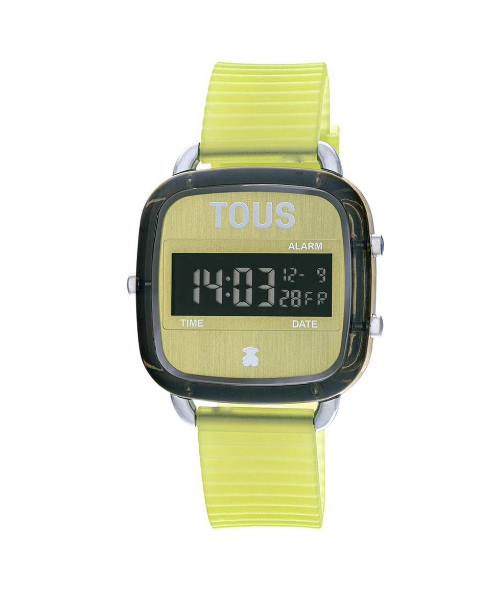 Relógio Digital D-logo Fresh de Policarbonato com Bracelete de Silicone em Verde Verde-flúor-1